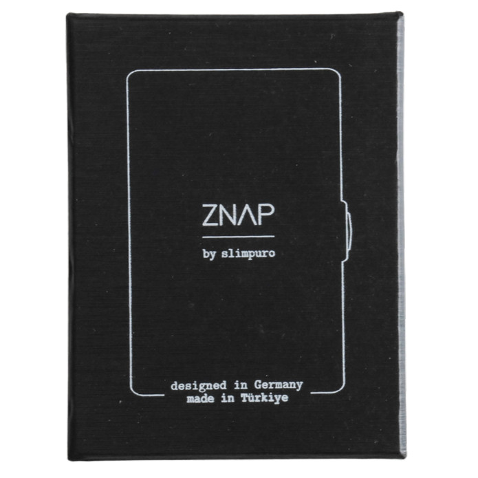 ZNAP RFID Blocking Slim Brown Leather Aluminum Wallet – 12 Card – Air Tag Pocket