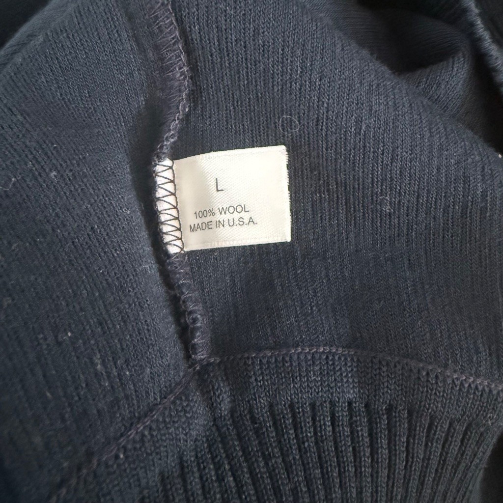 Vtg St Croix Black V-Neck Sweater Vest L Wool Quiet Luxury Preppy Old Money FLAW