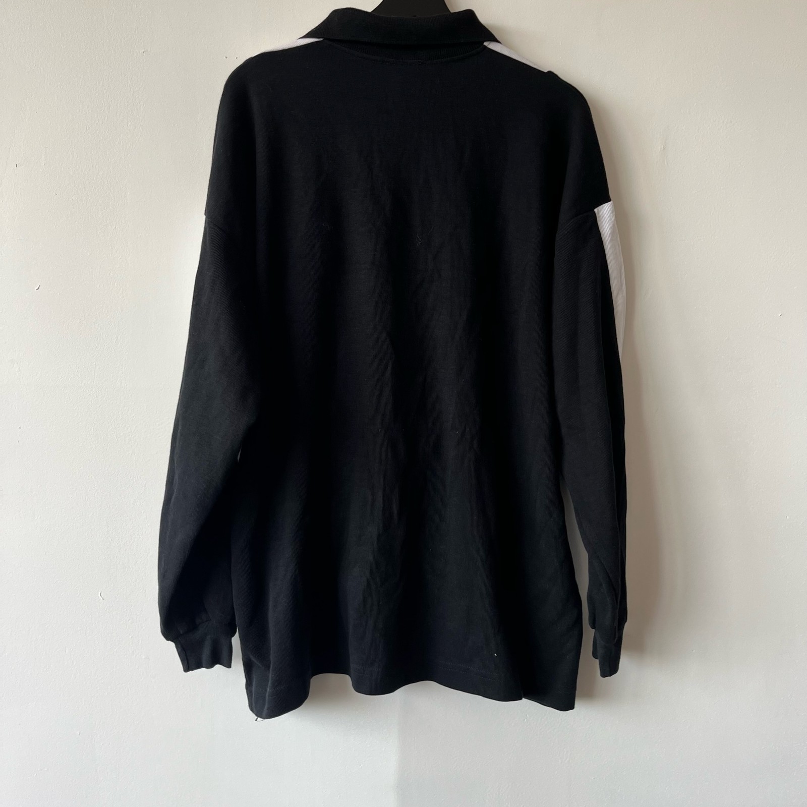 Vintage Dada Pullover Sweater Mens 2XL Black White Green Crown Logo Made USA 90s