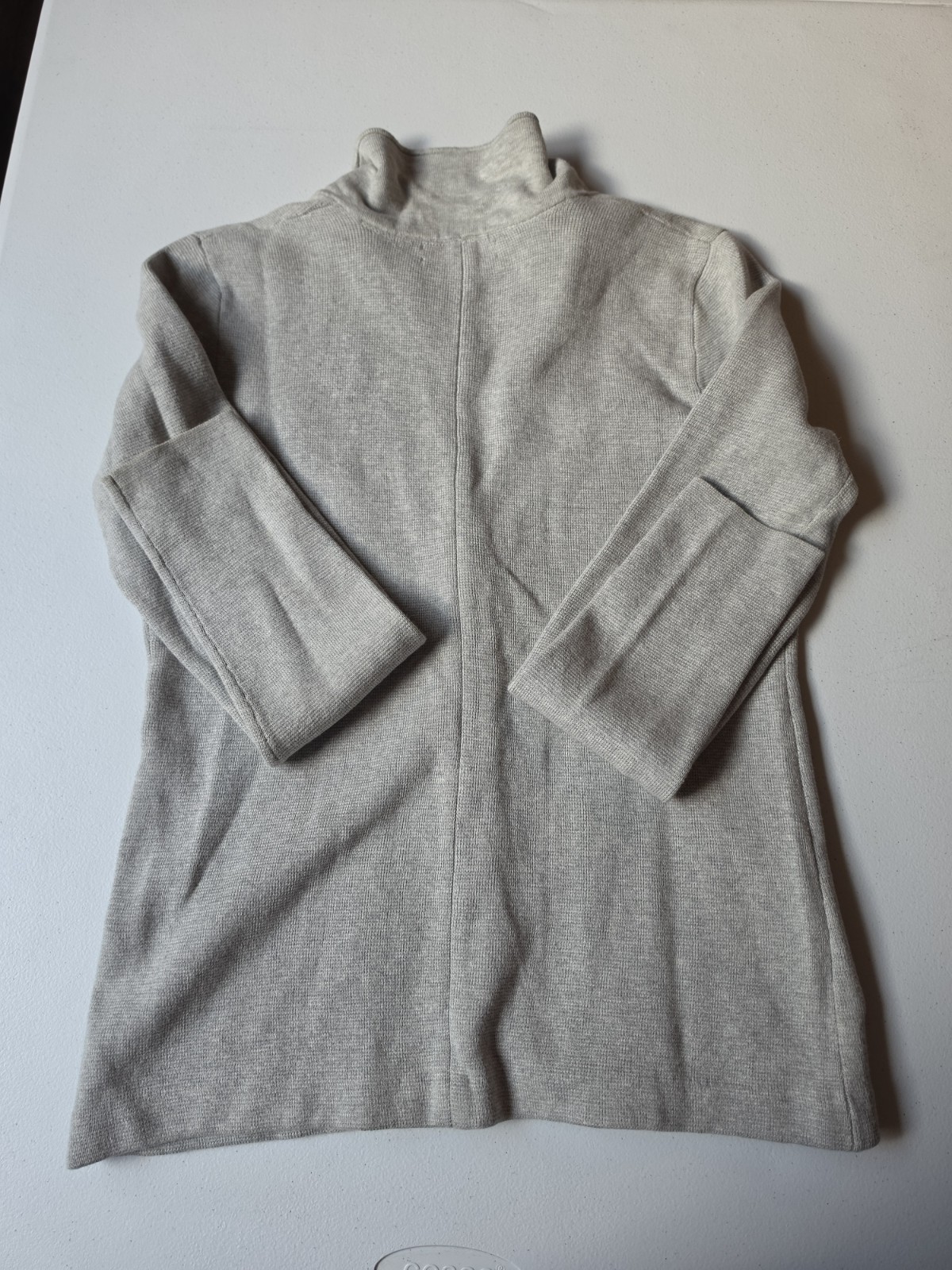 Banana Republic M Womens Knit Collared Button Front Cardigan Sweater Gray