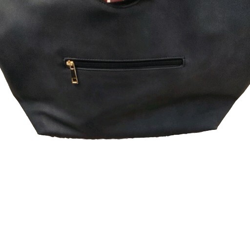 Hobo Purse Shoulder bag Charcoal Gray Studded Accents Fashion Vegan Mellow World