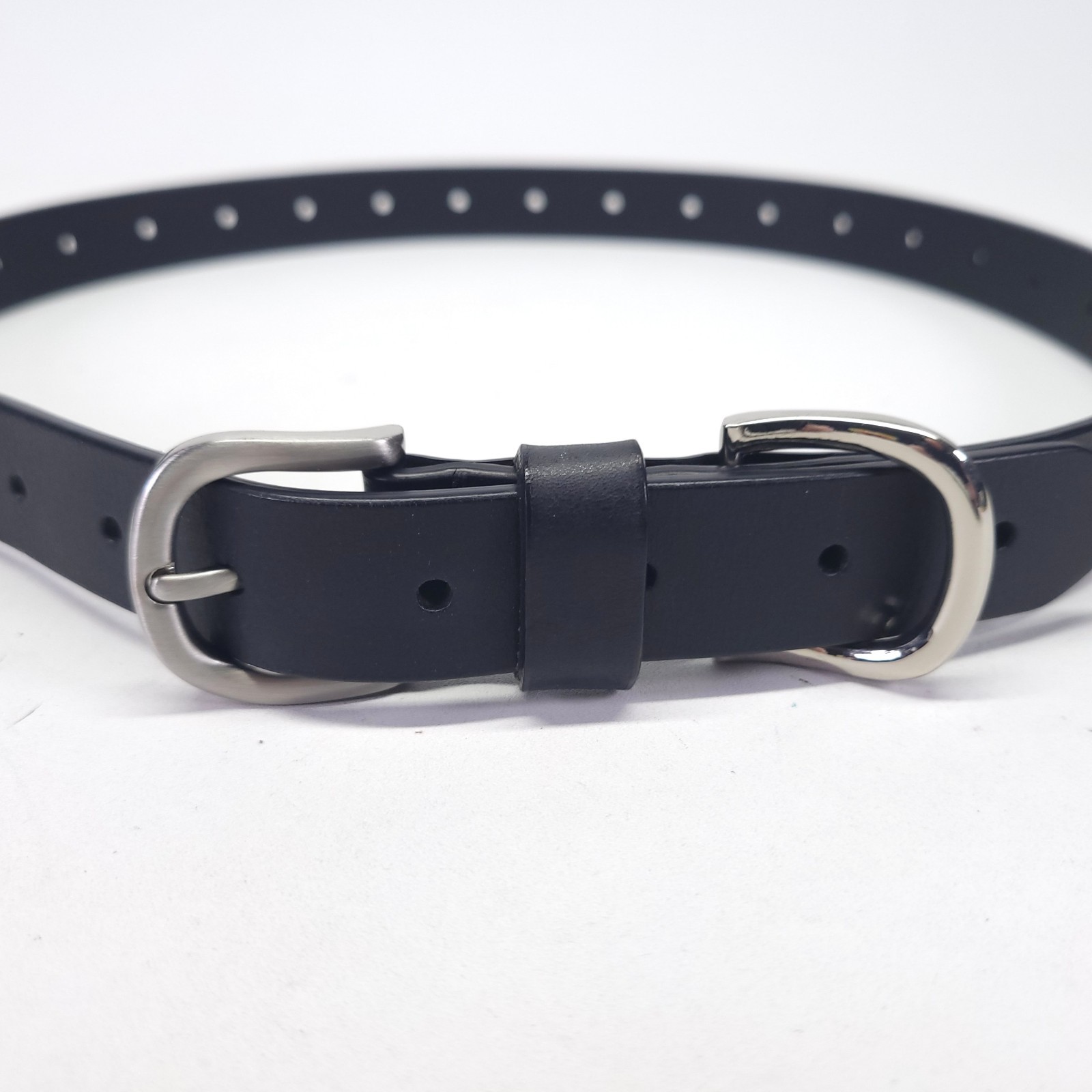 Metal Keeper Leather Belt 30 32 34 Black