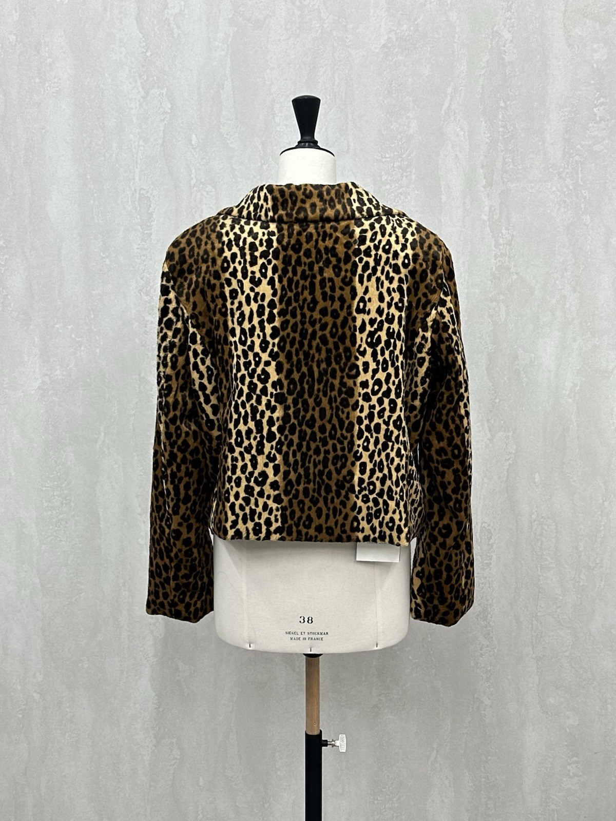 Philosophy di Lorenzo Serafini Leopard Faux Fur Jacket IT44 L NWT Designer