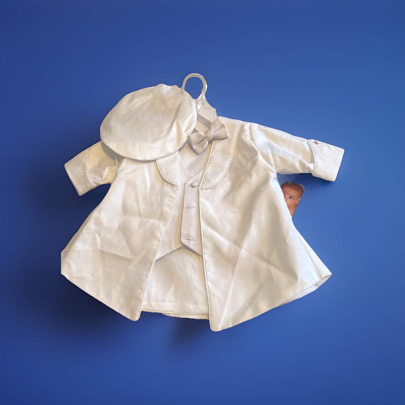 Creaciones Christan set for baby size 12 M , for Baptism,no pant