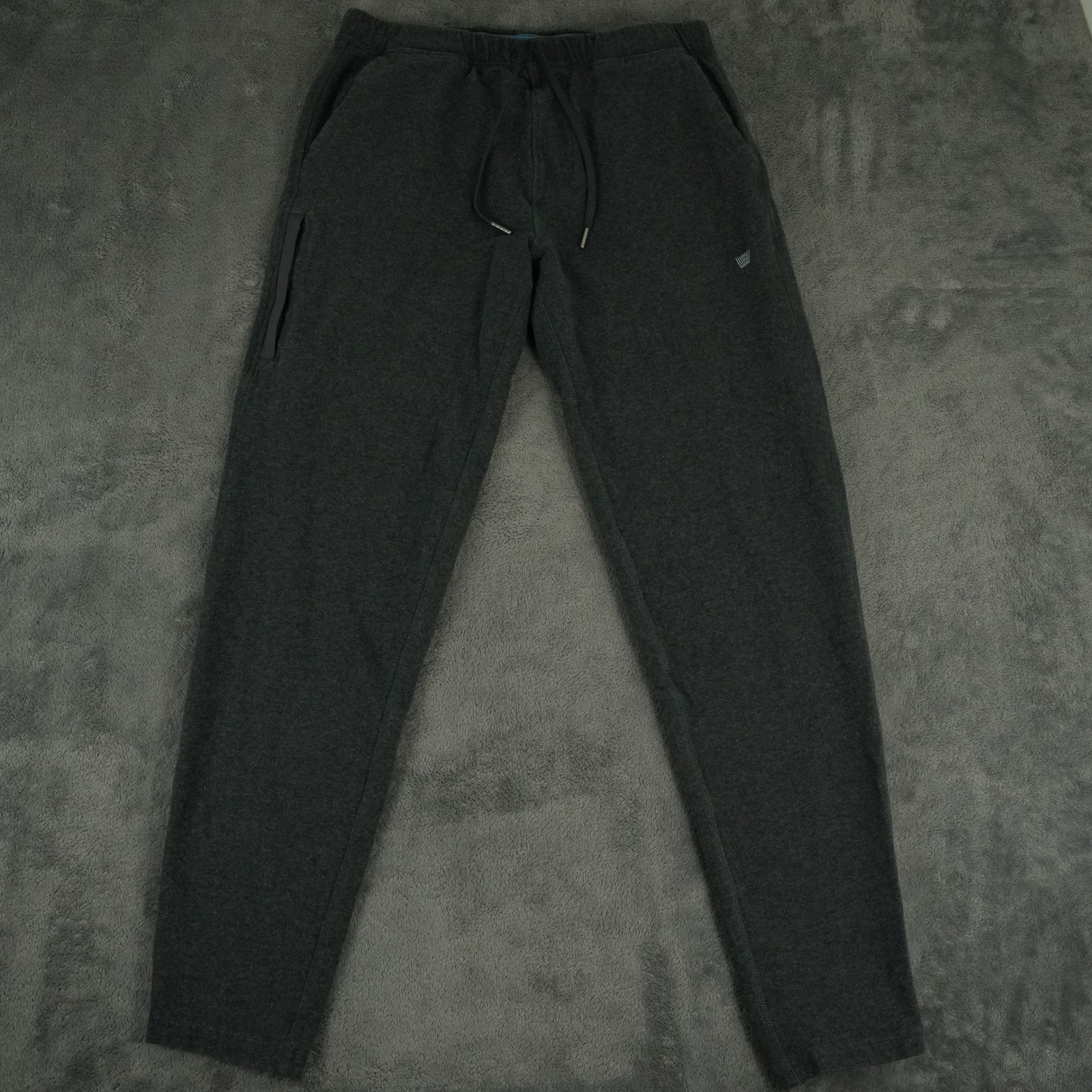 Mack Weldon Joggers Mens Medium Tall Gray For Daily Wear Tapered Drawstring