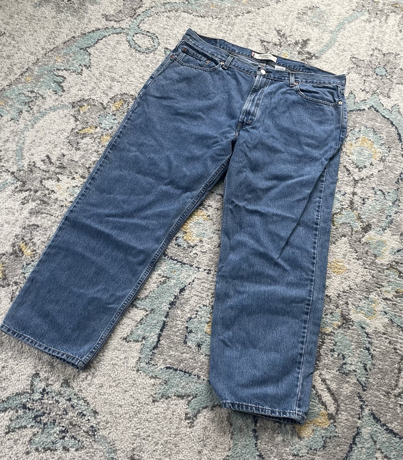Levi’s 500 Series Relaxed Fit Straight Blue Cotton Denim Men’s Jeans
