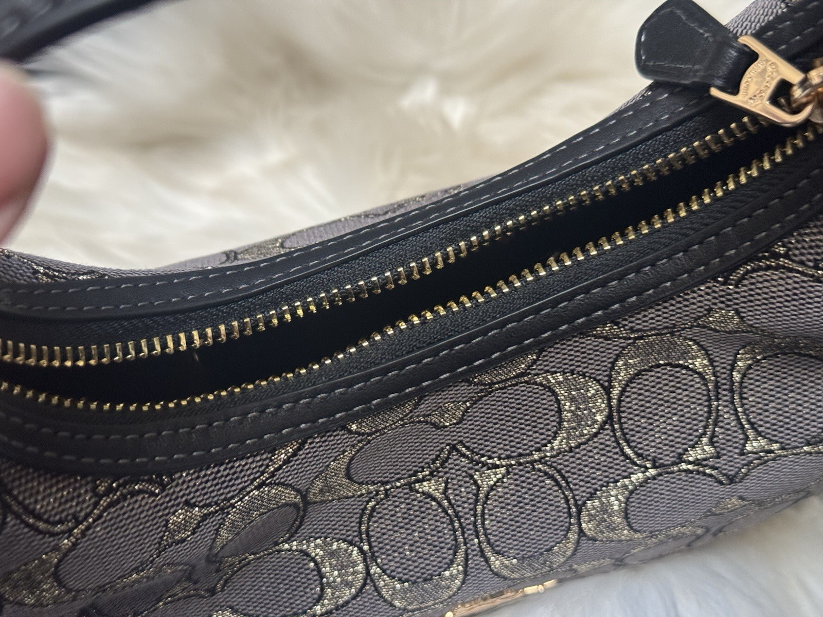 NWT Coach CCF76 Carmen Mini Crossbody Bag In Signature Jacquard Leather $298