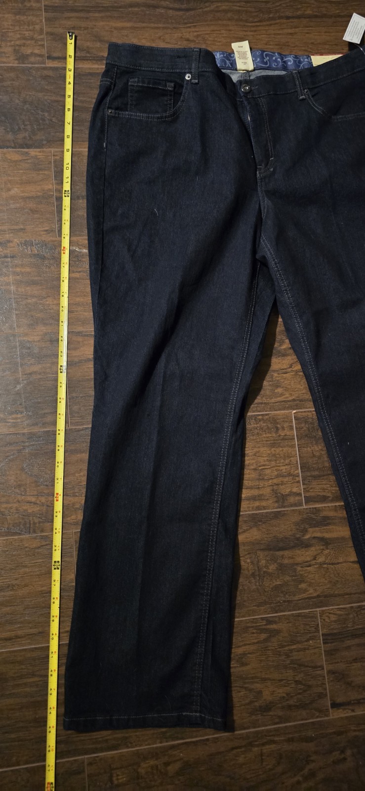 Faded Glory New Fit Slim Bootcut Dark Wash Blue Denim Jeans Women’s Size22w