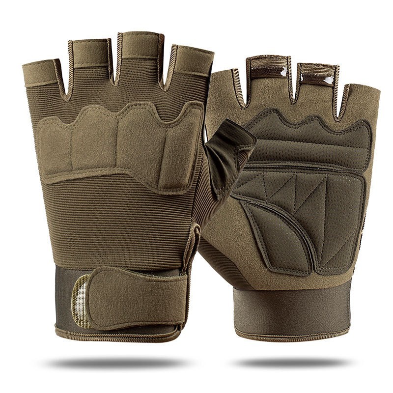 Tactical Half Finger Gloves Motorcycle Cycling Hiking Driving Working Fingerless