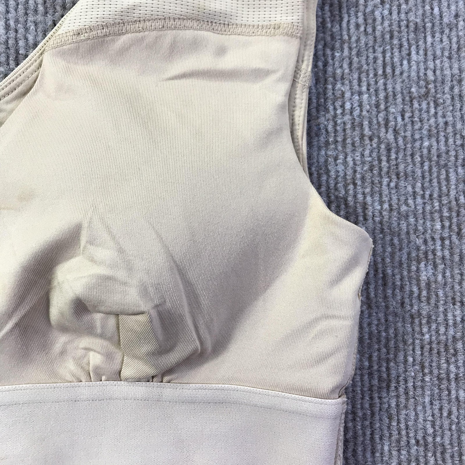Tommie Copper Sports Bra Womens Small Beige Shoulder Support Athletic Gym Wear