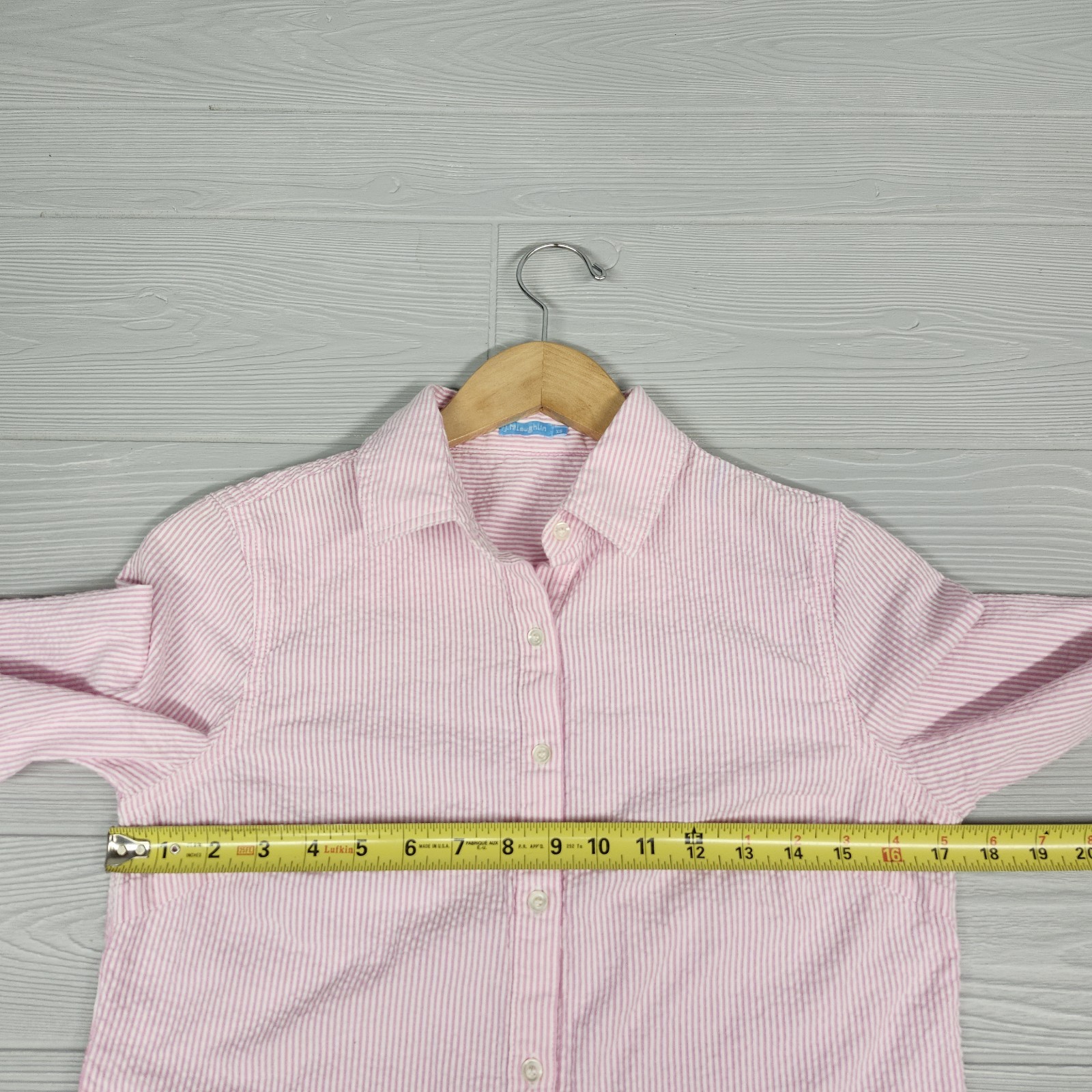 J Mclaughlin Striped Long Sleeve Buttonup Shirt Womens Size XS