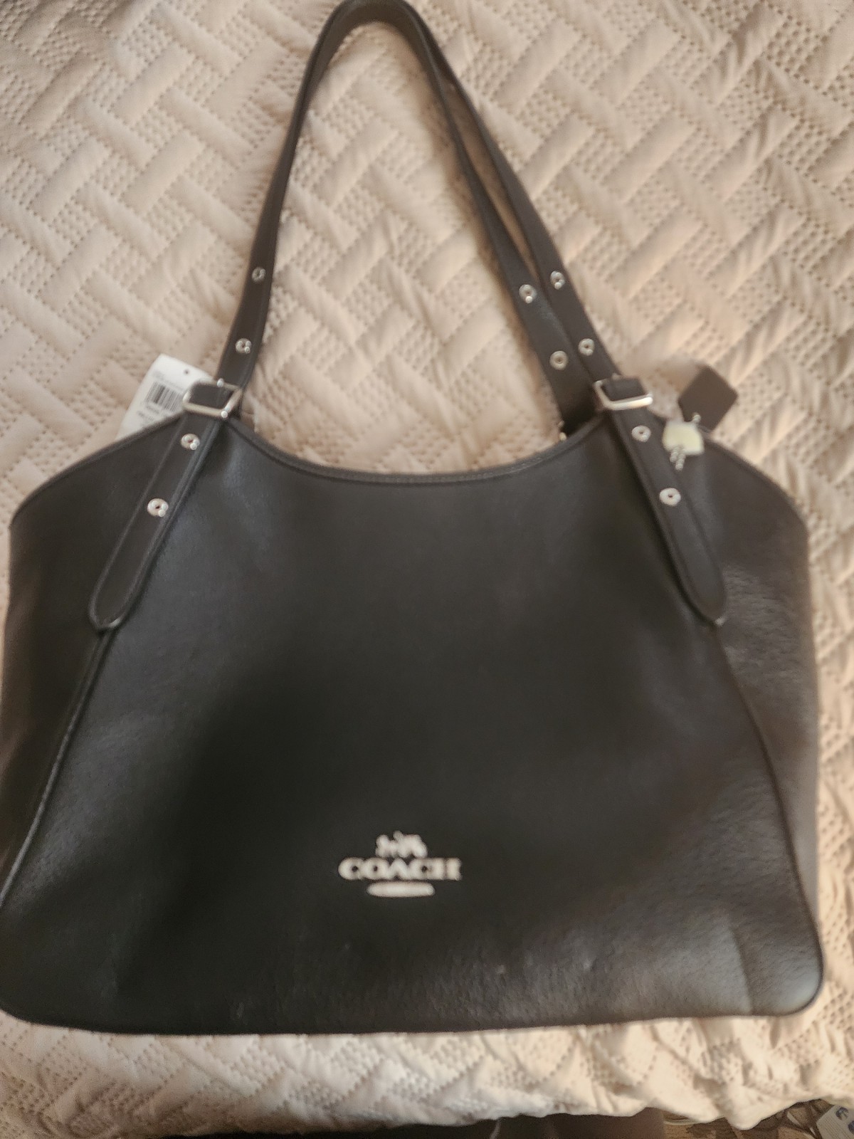 Coach Meadow Pebble Bag Women’s Shoulder Bag – Black (C4824)