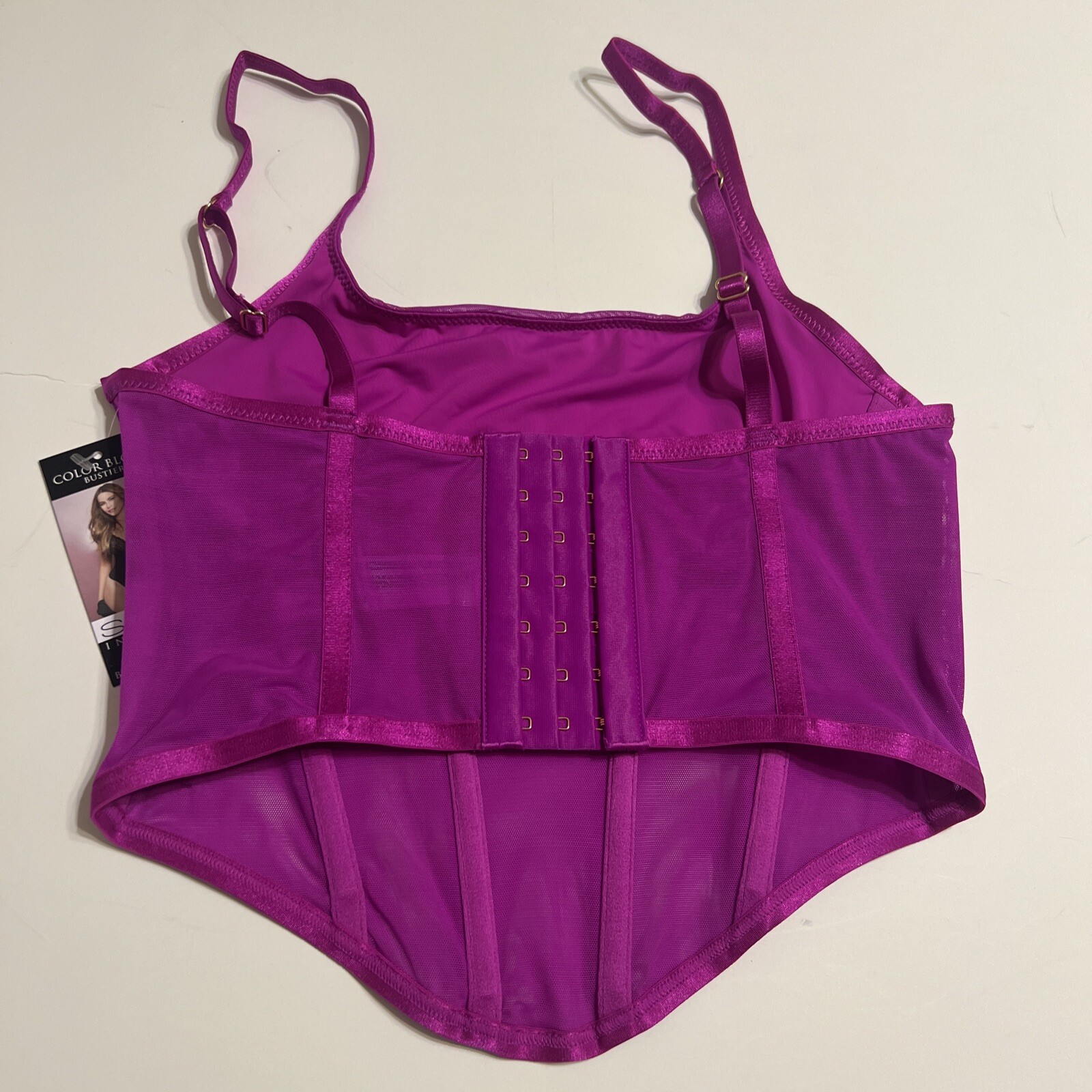 Sophia Vergara Bustier Intimates Color Block