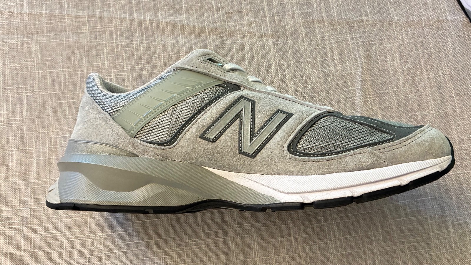 Size 12 2E – New Balance 990v5 Made in USA Low Castlerock Grey Wide
