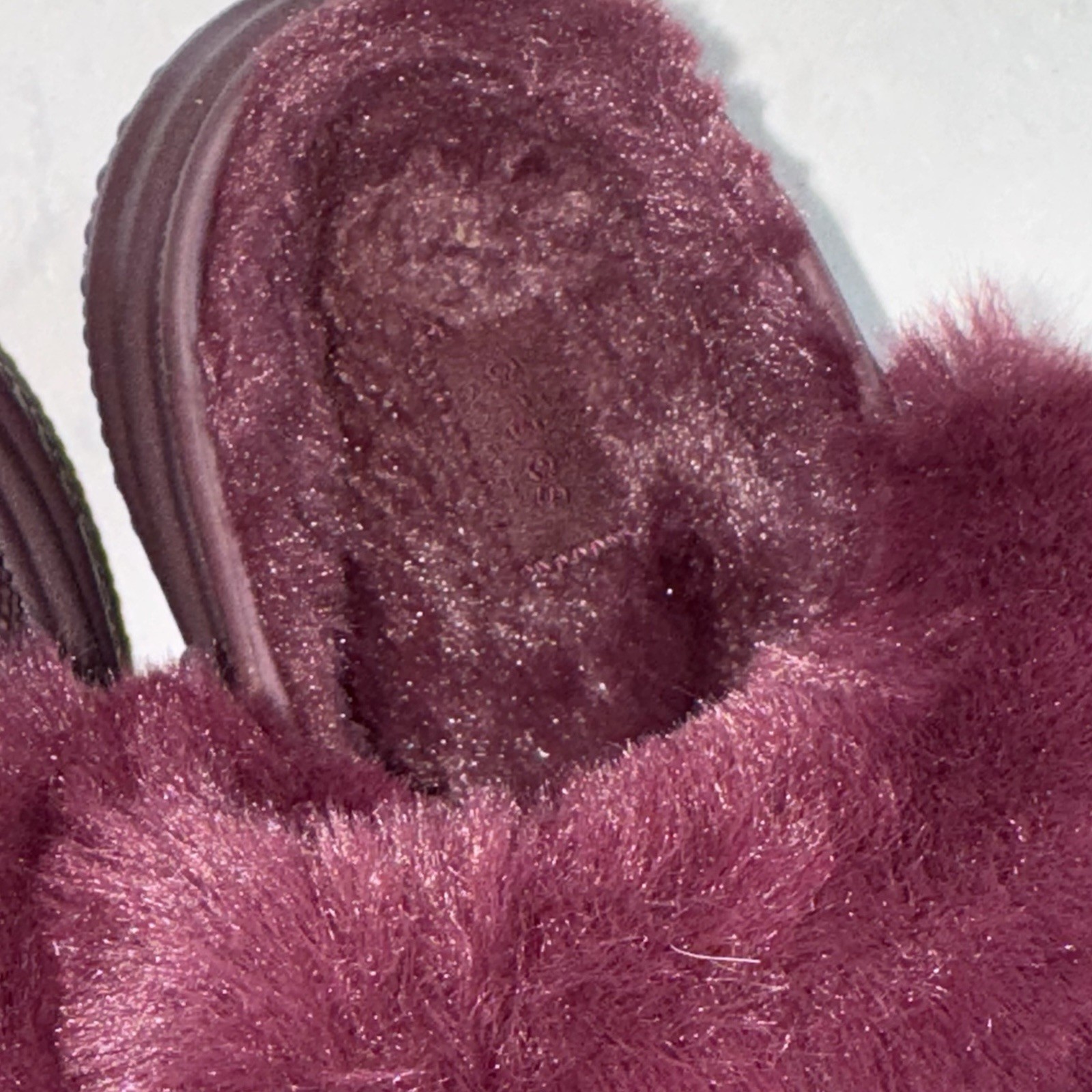 Womens Crocs Lined Stomp Dark Cherry Red Faux Fur Platform Clogs Shoes Size 9 M