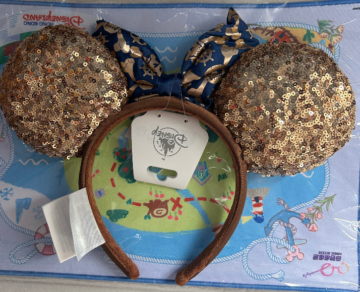 Authentic Shanghai Disney pirates of the caribbean Minnie mouse ears Headband