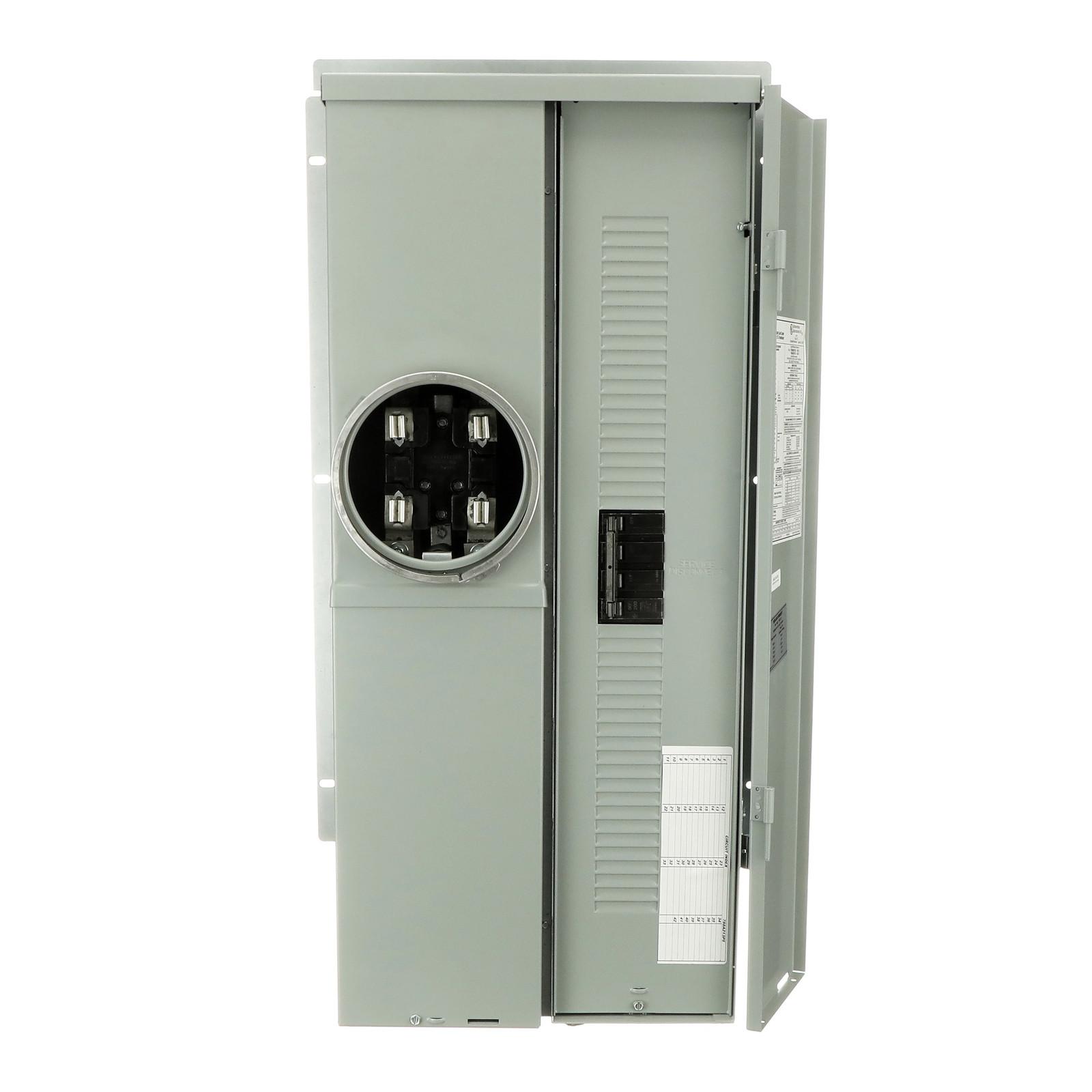 ABB ReliaHome 200 -Amp 20 -Spaces 40 -Circuit Outdoor Main Breaker Meter C|13597