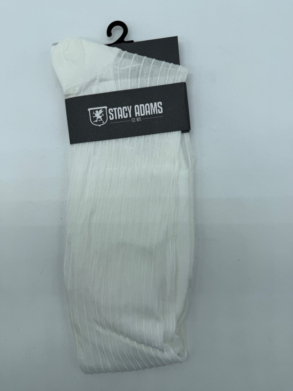 NEW ONE PAIRS STACY ADAMS OVER THE CALF SLICk SILKY RIBBED MEN’S DRESS SOCKS