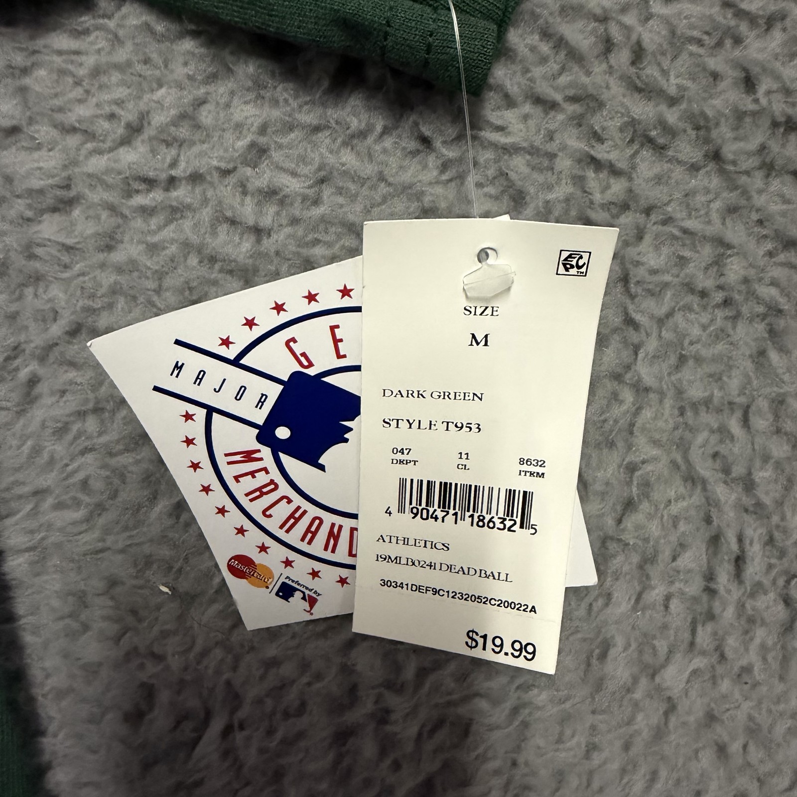 NWT Oakland Athletics MLB Postseason 2019 Squad Up Green Men’s T-Shirt Size M