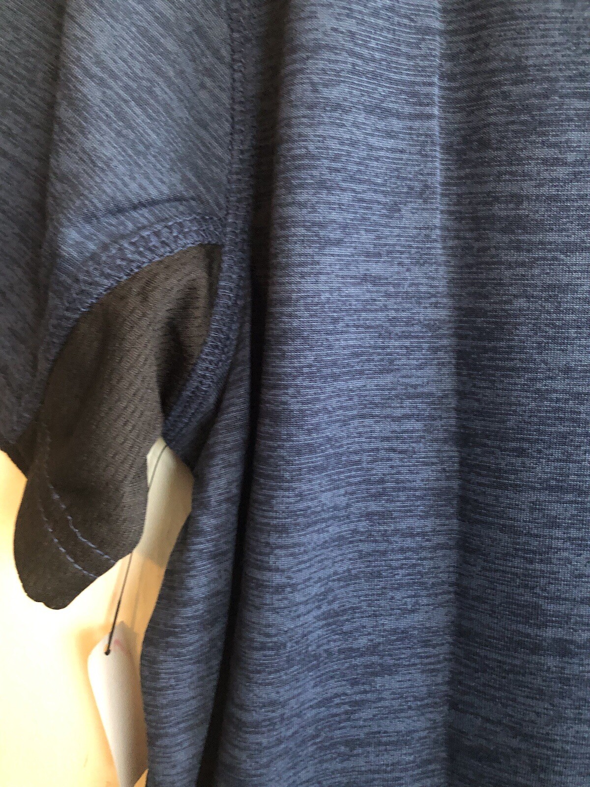 RUSSELL Mens Dri Power 360 T-Shirt Size Med 38-40 Blue Black Underarm Insert New
