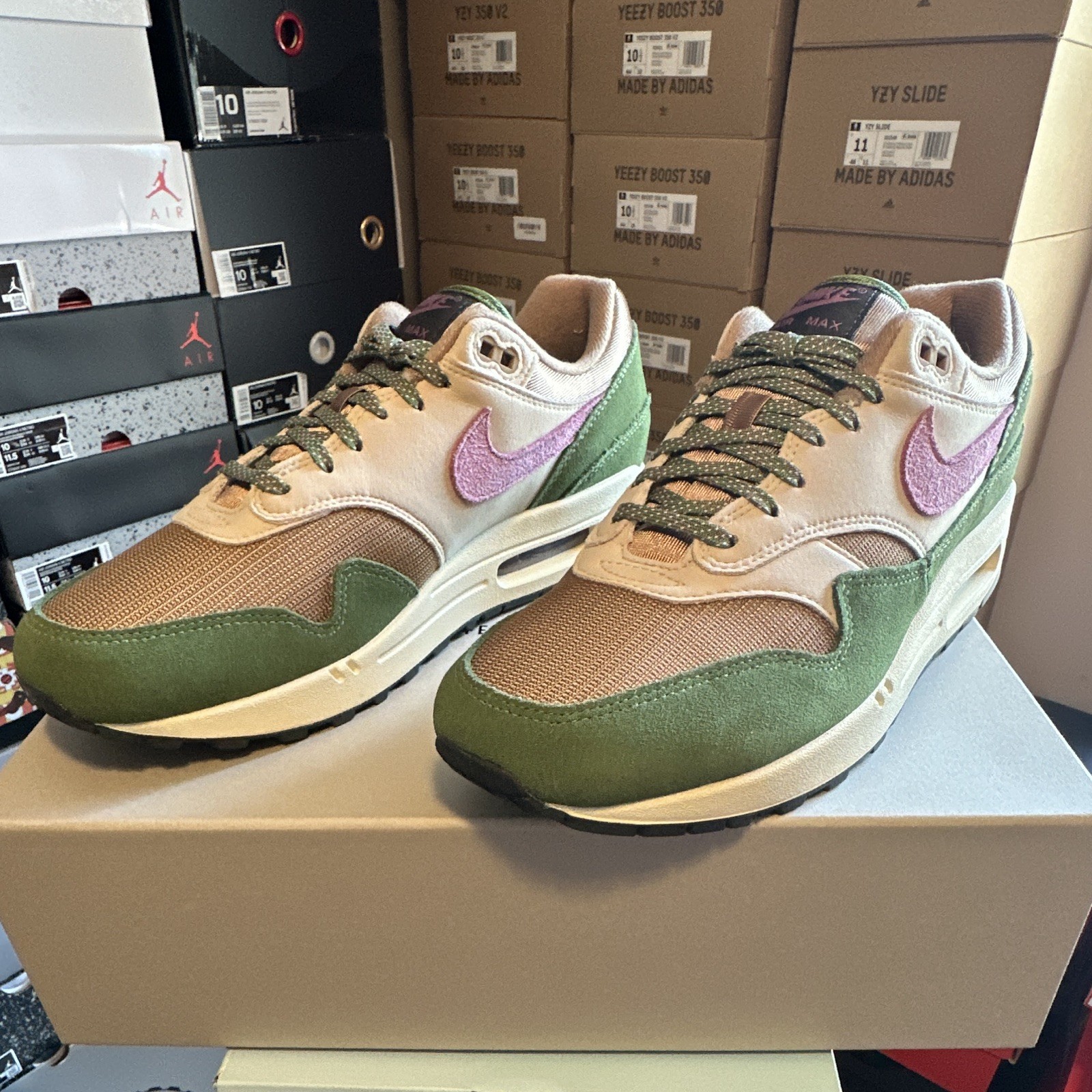Nike Air Max 1 NH Treeline DR9773-300 Brown Mesh, Taupe Durabuck Size 10