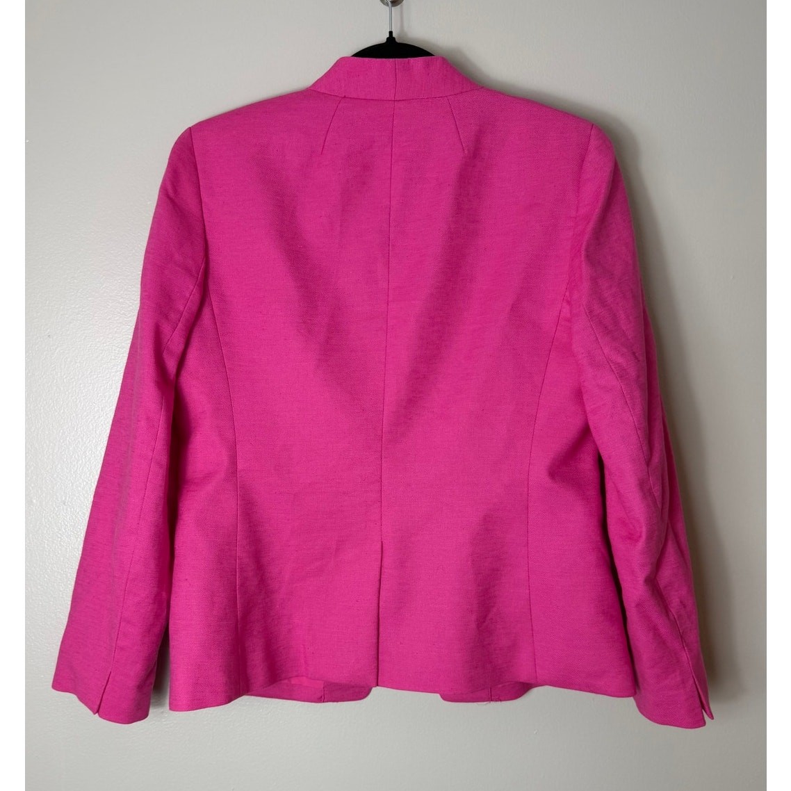 J. Crew Blazer Jacket 10 Broadway Stretch Linen Blend Pink Career Office Preppy