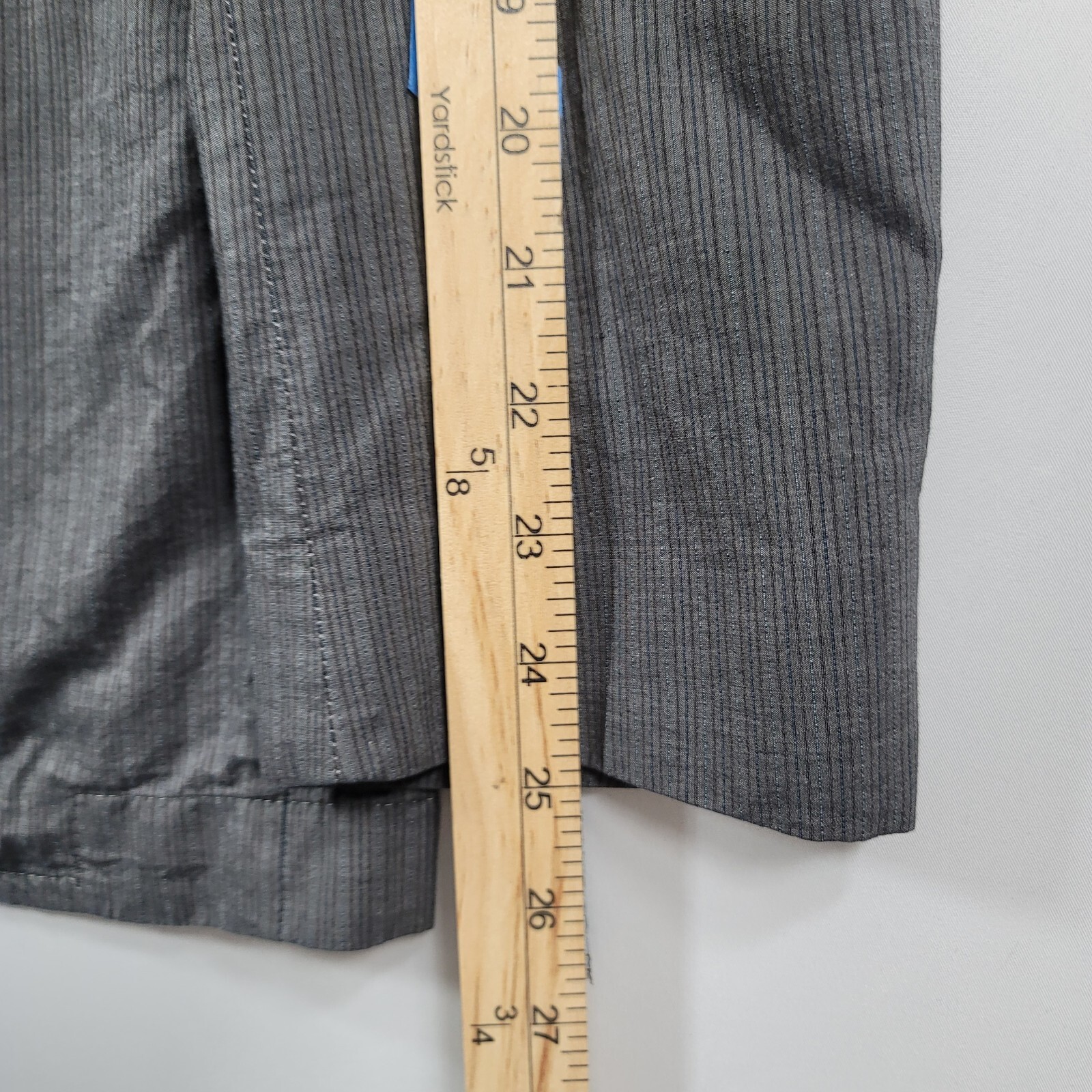 Kroon Lightweight Sport Coat Mens 42R 42 Grey Stripe Cotton Jagger