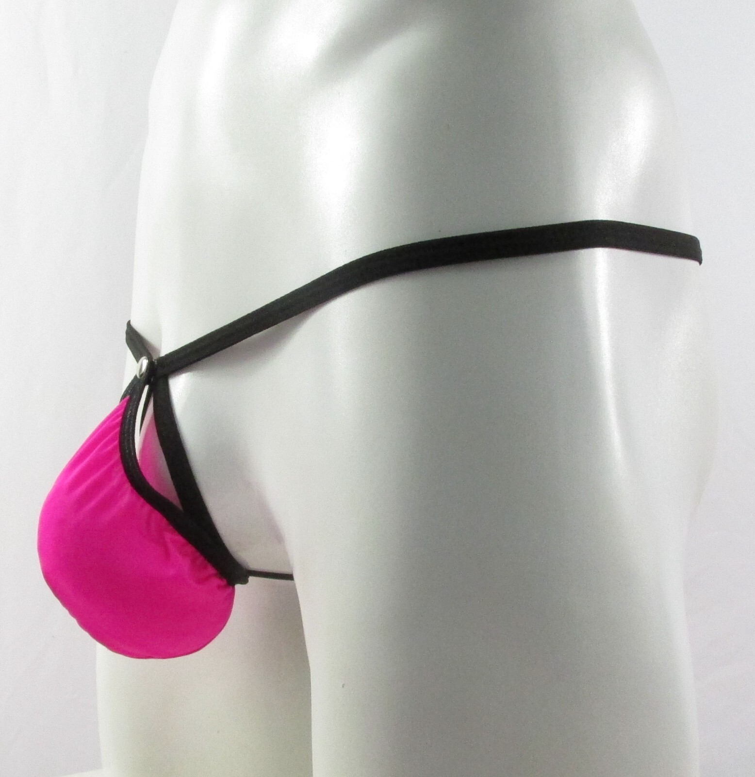 K226 G2262 Mens Sexy String Thong Pouch Snap Closure Open Soft Smooth Silky