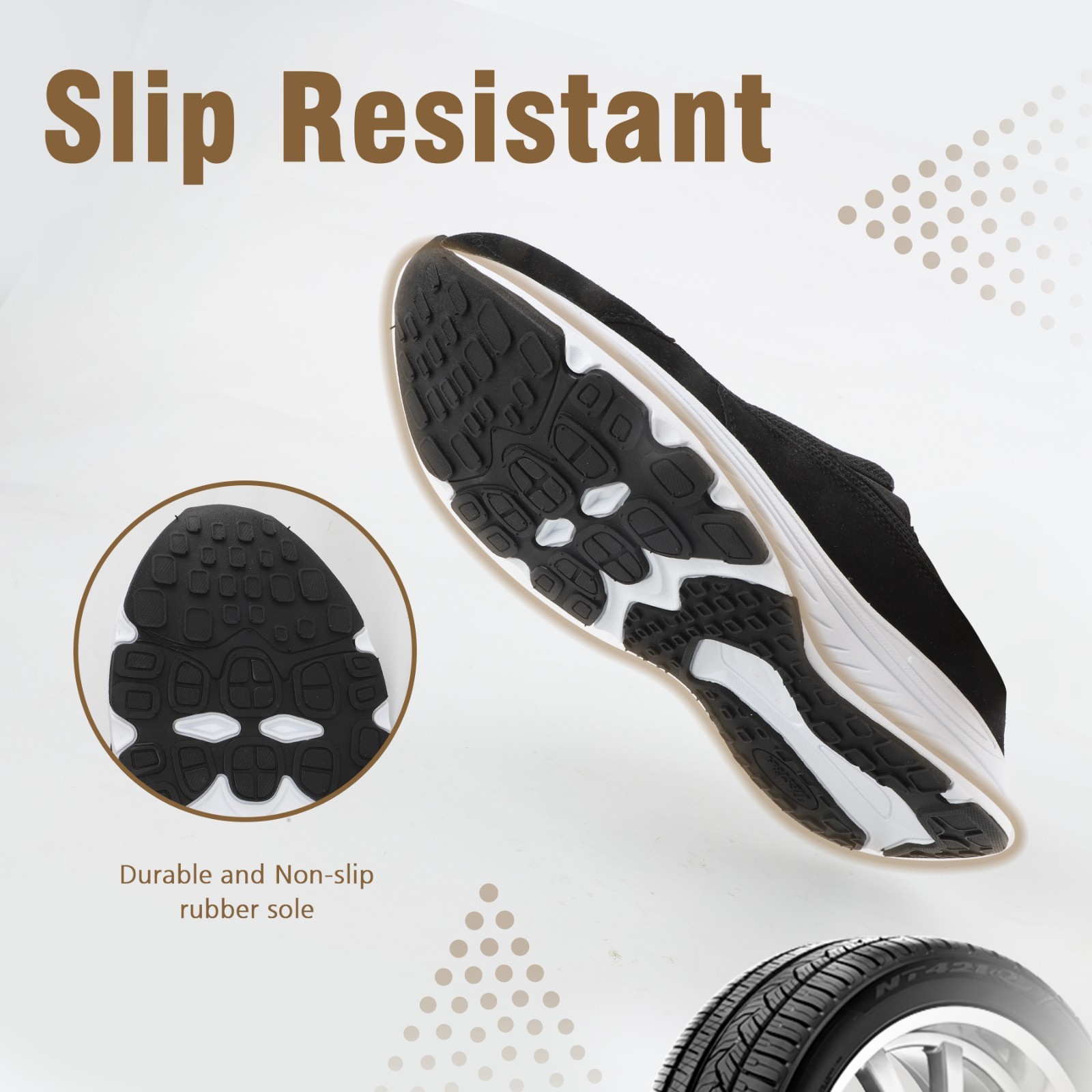 Men’s Slip-On Mules | Indoor/Outdoor All Seasons Wide Slippers Lightweight