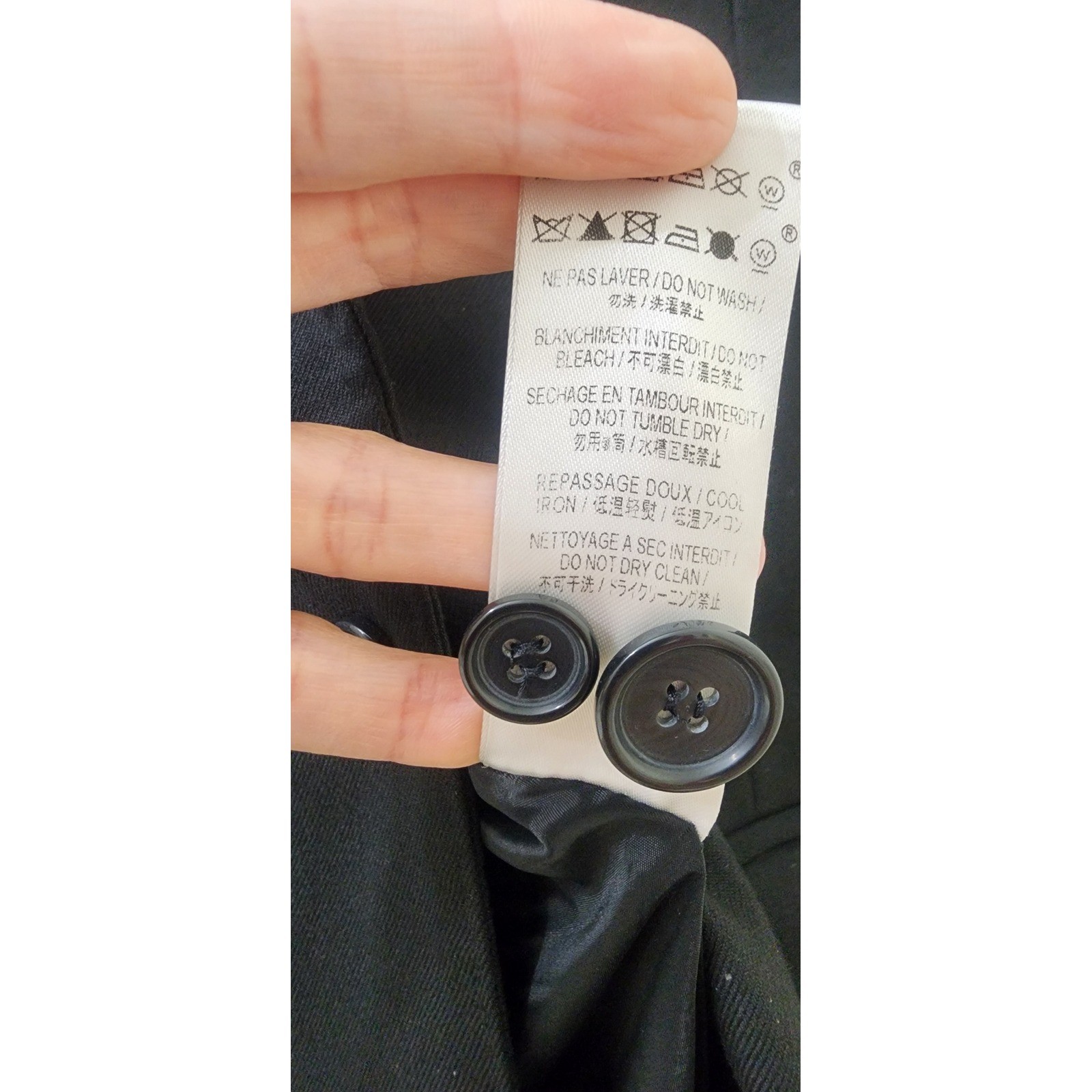 Tiffany & Co. Wardrobe Womens Black Single Button Blazer Jacket Size 4