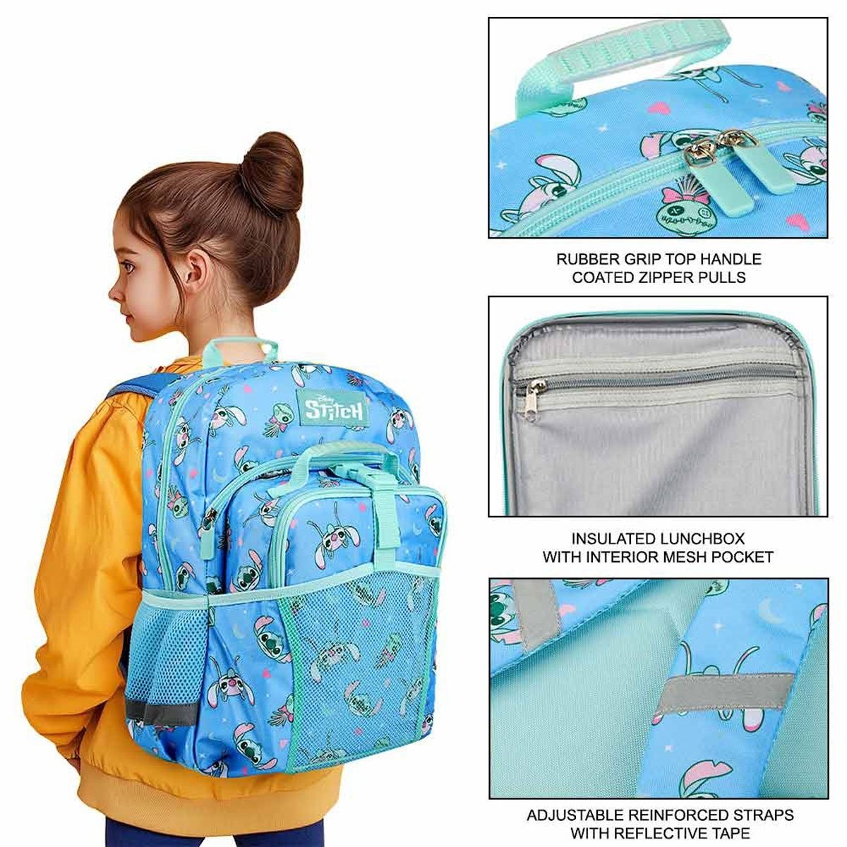 Lilo & Stitch Stitch and Scrump All Over Print Youth Backpack Set