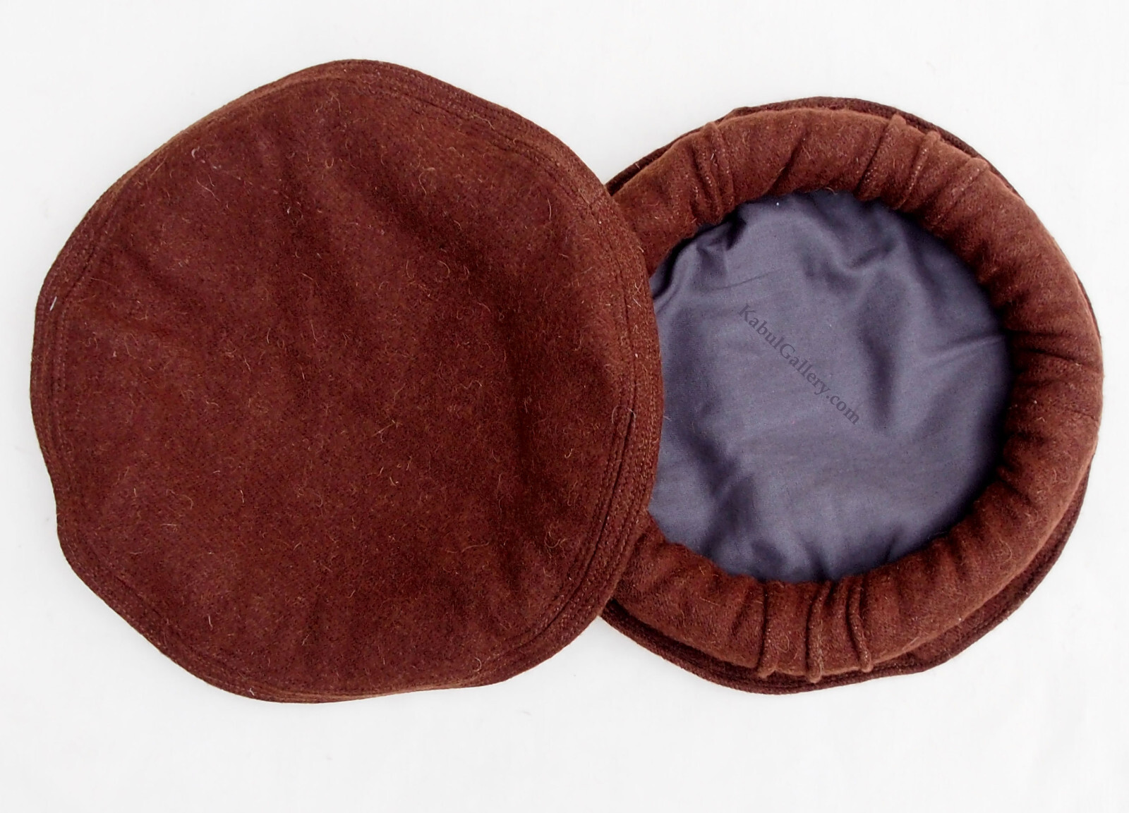 Original headgear Pakol hat Afghanistan Pakistan Afghan hat cap Brown