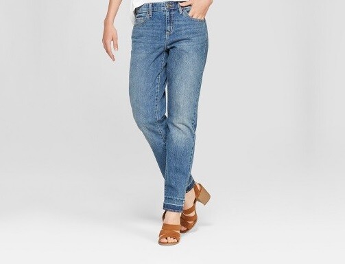 Universal Thread Women’s Mid-Rise Boyfriend Medium Blue Jeans Size 6 Reg