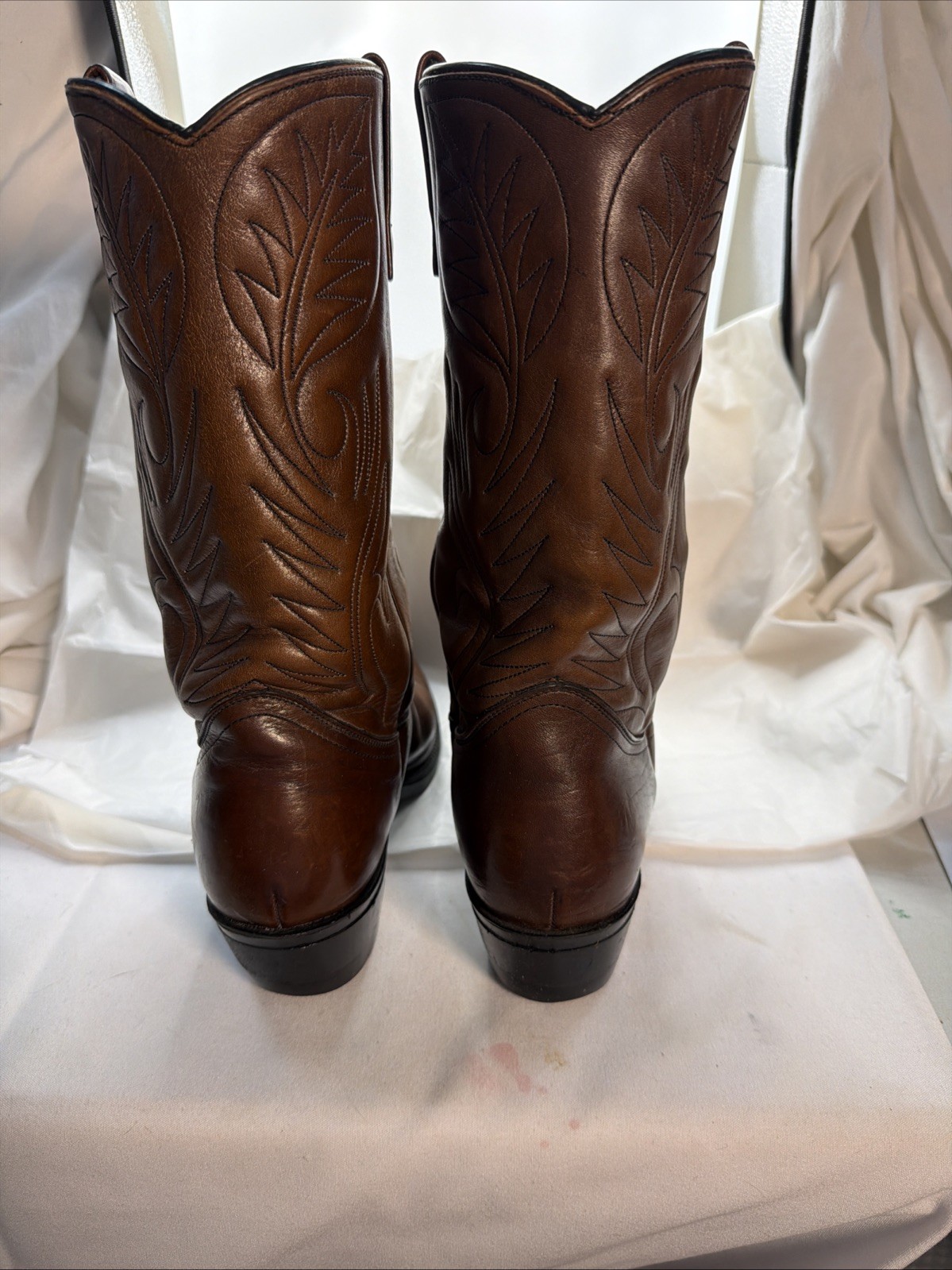 Vintage Red Wing Pecos 9801-1 Western Boots Leather Made In USA Size 8.5 D