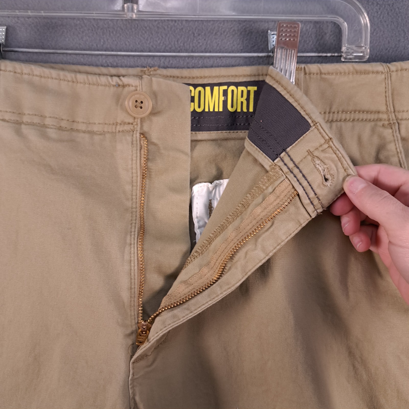 Lee Pants Mens 38×29 Beige Xtreme Comfort Chino Stretch Casual Workwear Outdoor