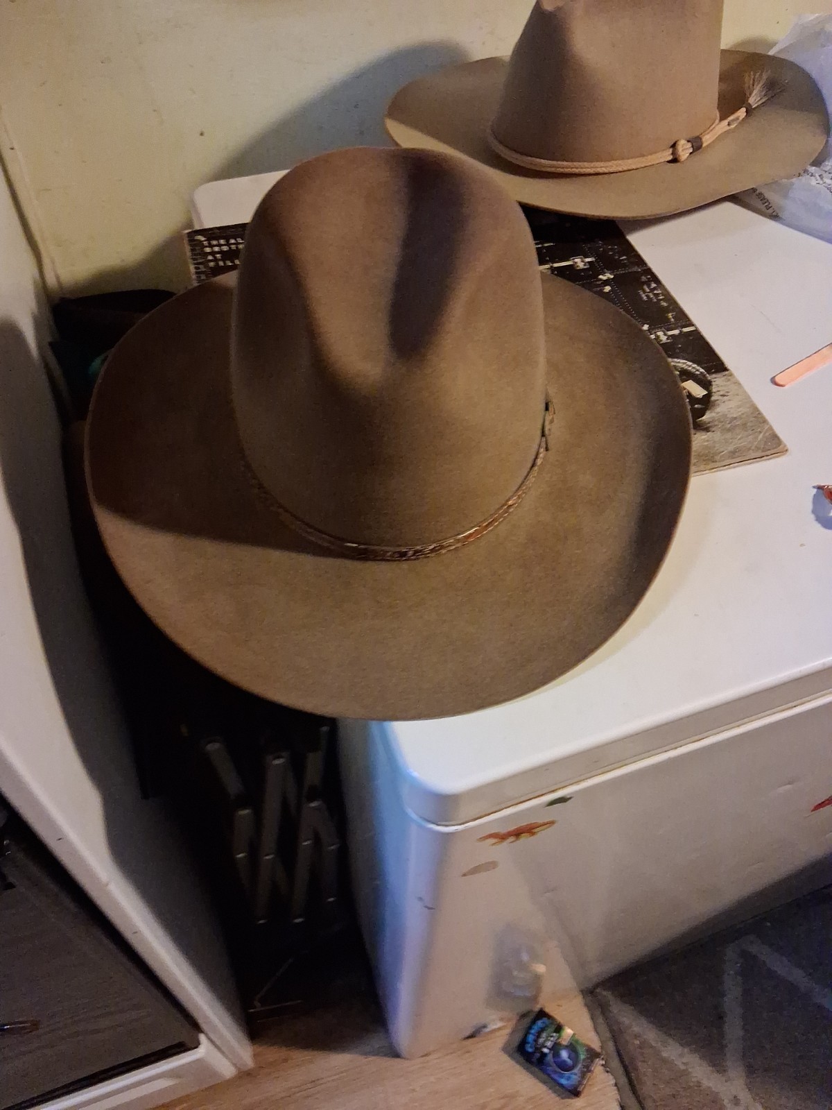 5x Beaver Brand And Eddy Bros Cowboy Hats 7 1/4