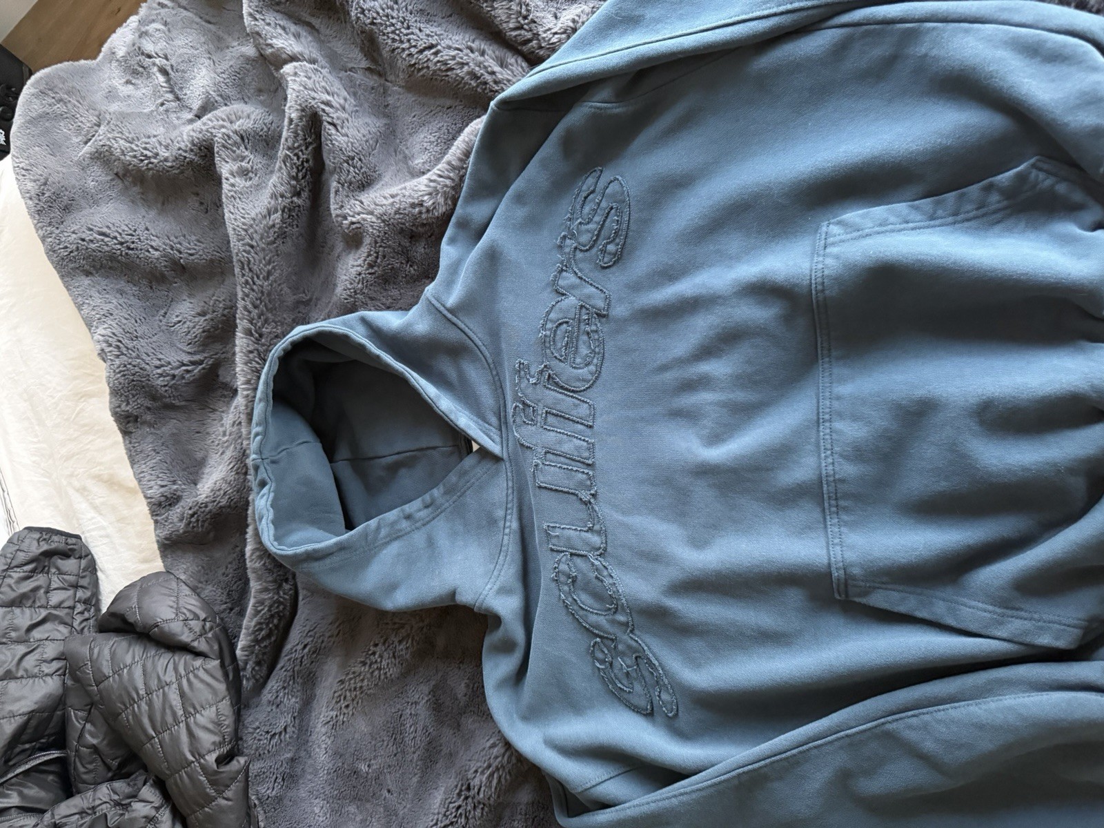 Scuffers Raw Blue Hoodie Size M