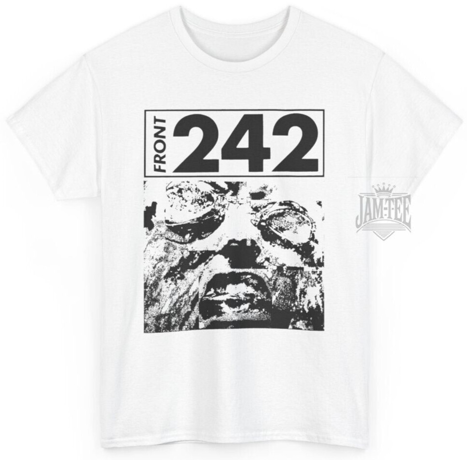 Front 242 T-Shirt, Music Band Rock N’ Roll Punk Gothic Metal Retro Unisex Tee