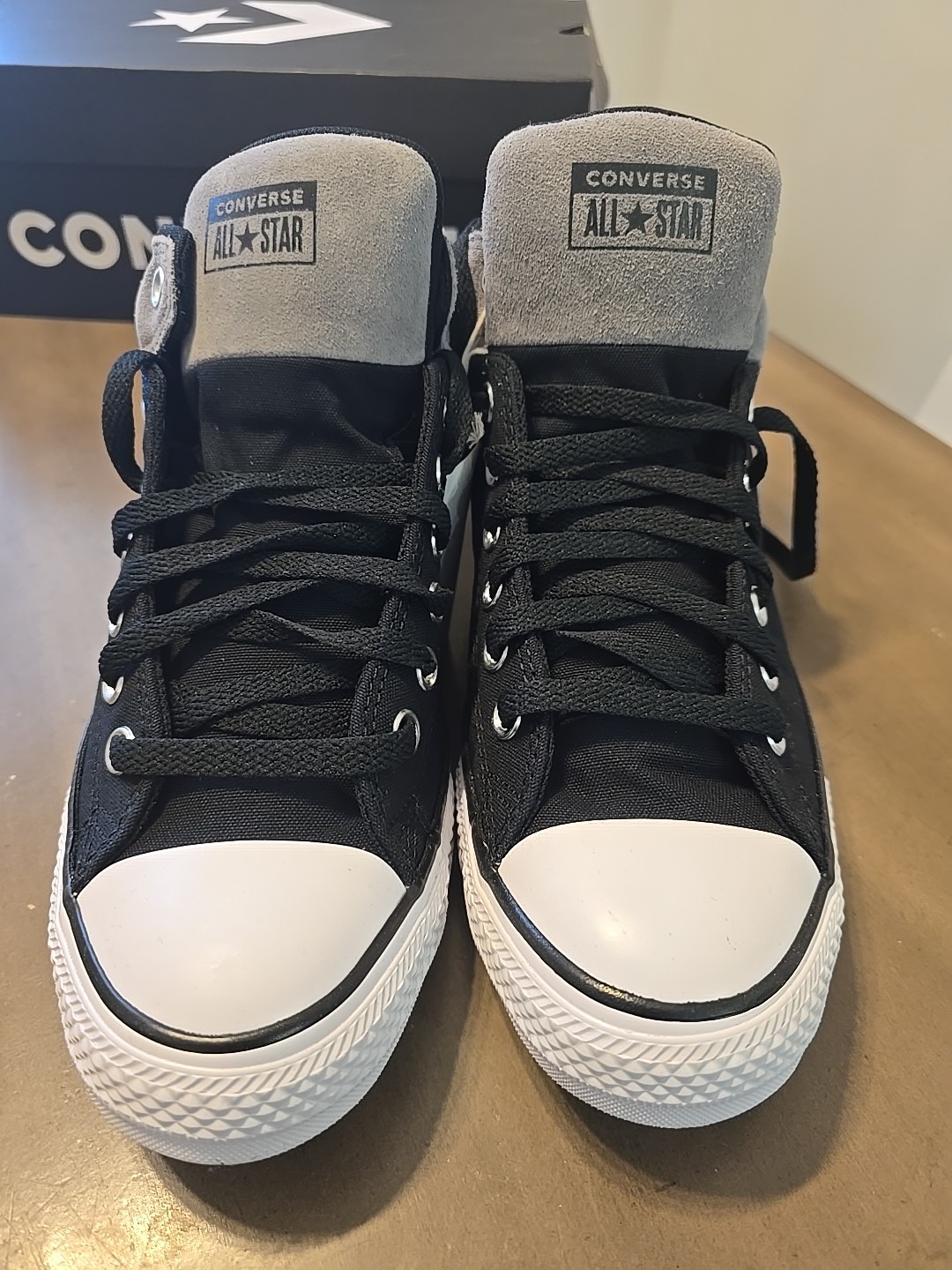 Converse CTAS High Street Mid Shoe Men Size 12 W 14 Gray/Black/White A16470C