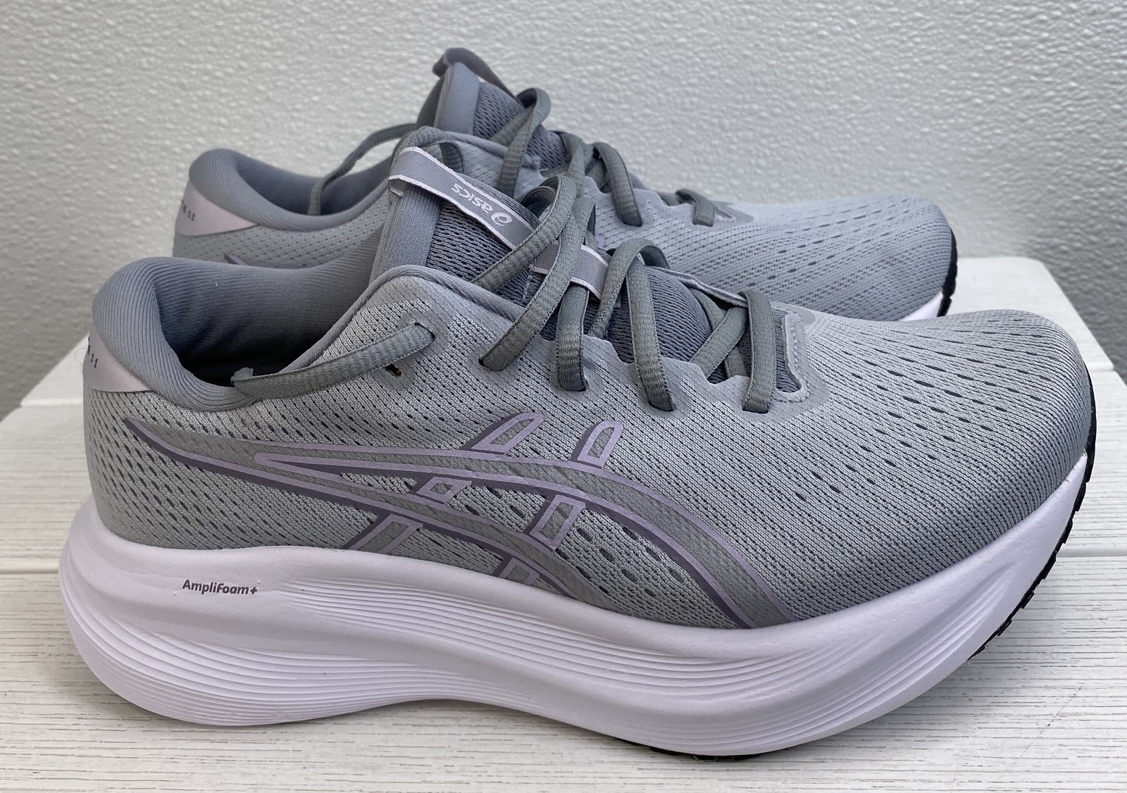 Asics Gel-Excite 11 Wide Women’s 7.5 Piedmont Gray/Dusk Violet Athletic Sneakers
