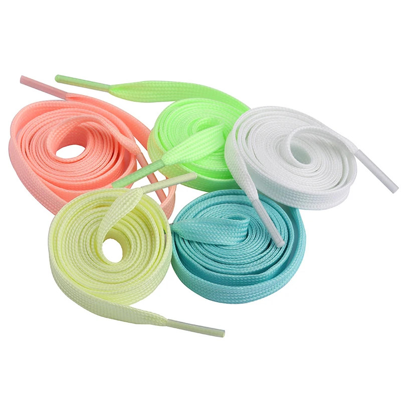 5 Colors Luminous Shoelaces Flat Suitable For All Shoes Fluorescent laces Party