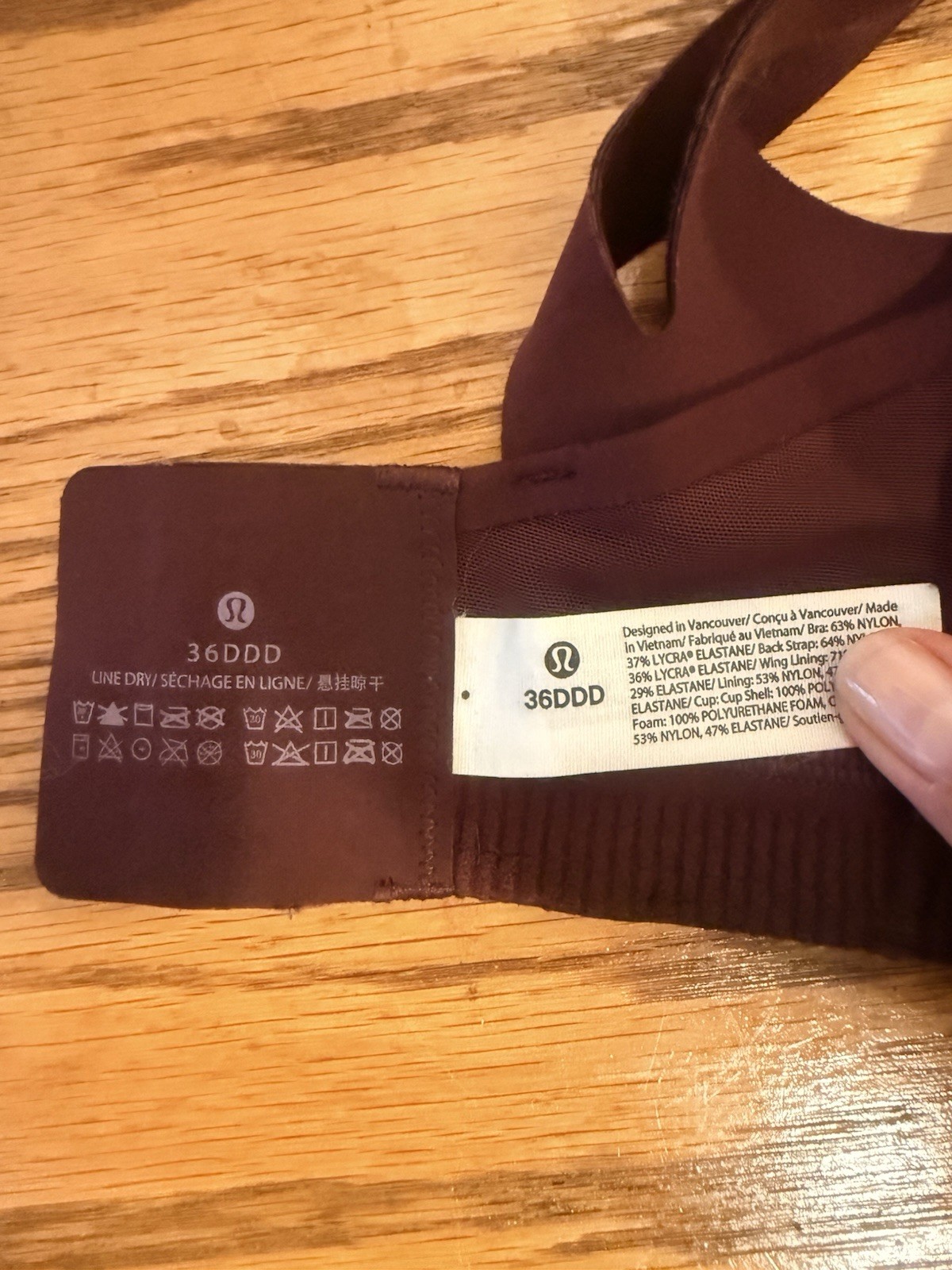 Lululemon AirSupport Bra *High Support Bra Size 36DDD