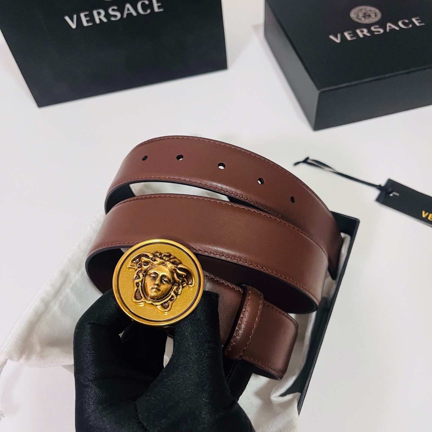 Versace belt for sale authentic Classic Belt Width:3.5cm/1.38in