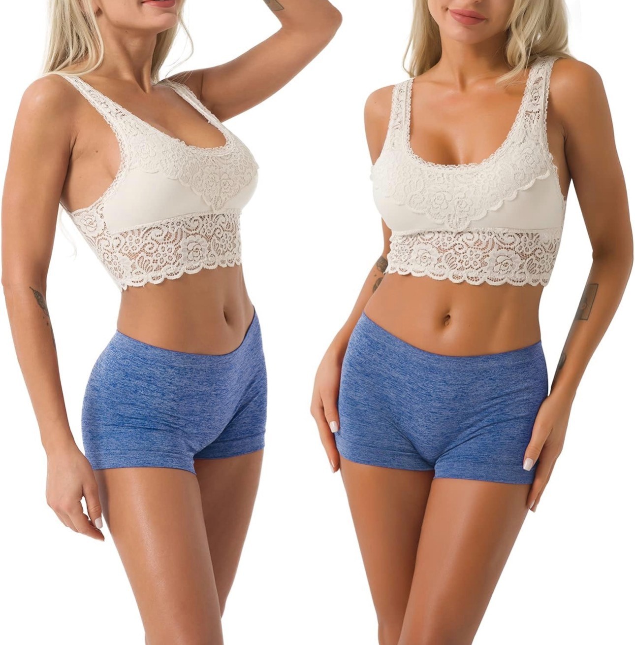 Womens Seamless Boyshort Underwear 5 Pack Soft Stretch No Show Panties S-2XL