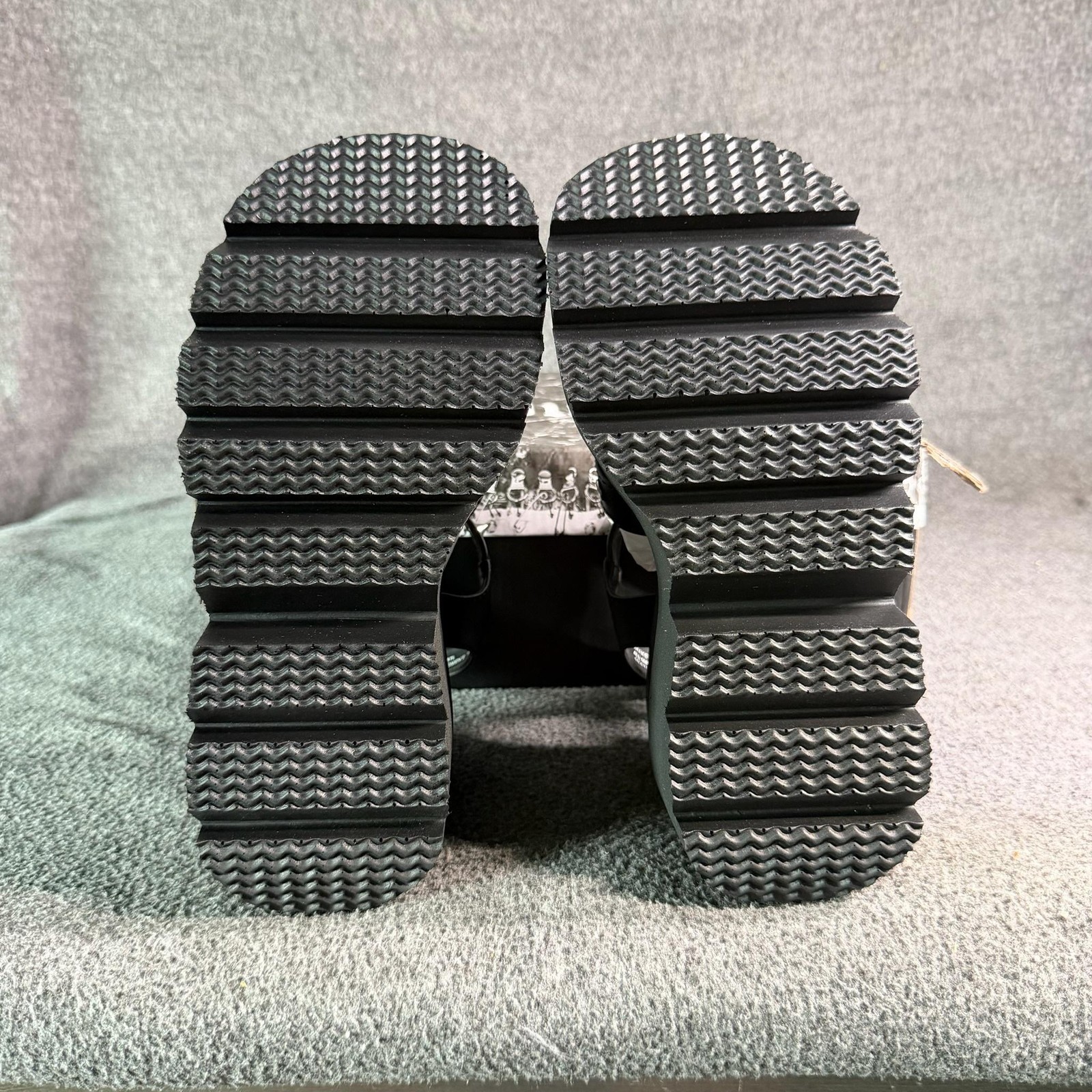 Demonia Shaker-13 Sandals Shoes Womens Size 5 Black Vegan Wedge Platform Spikes