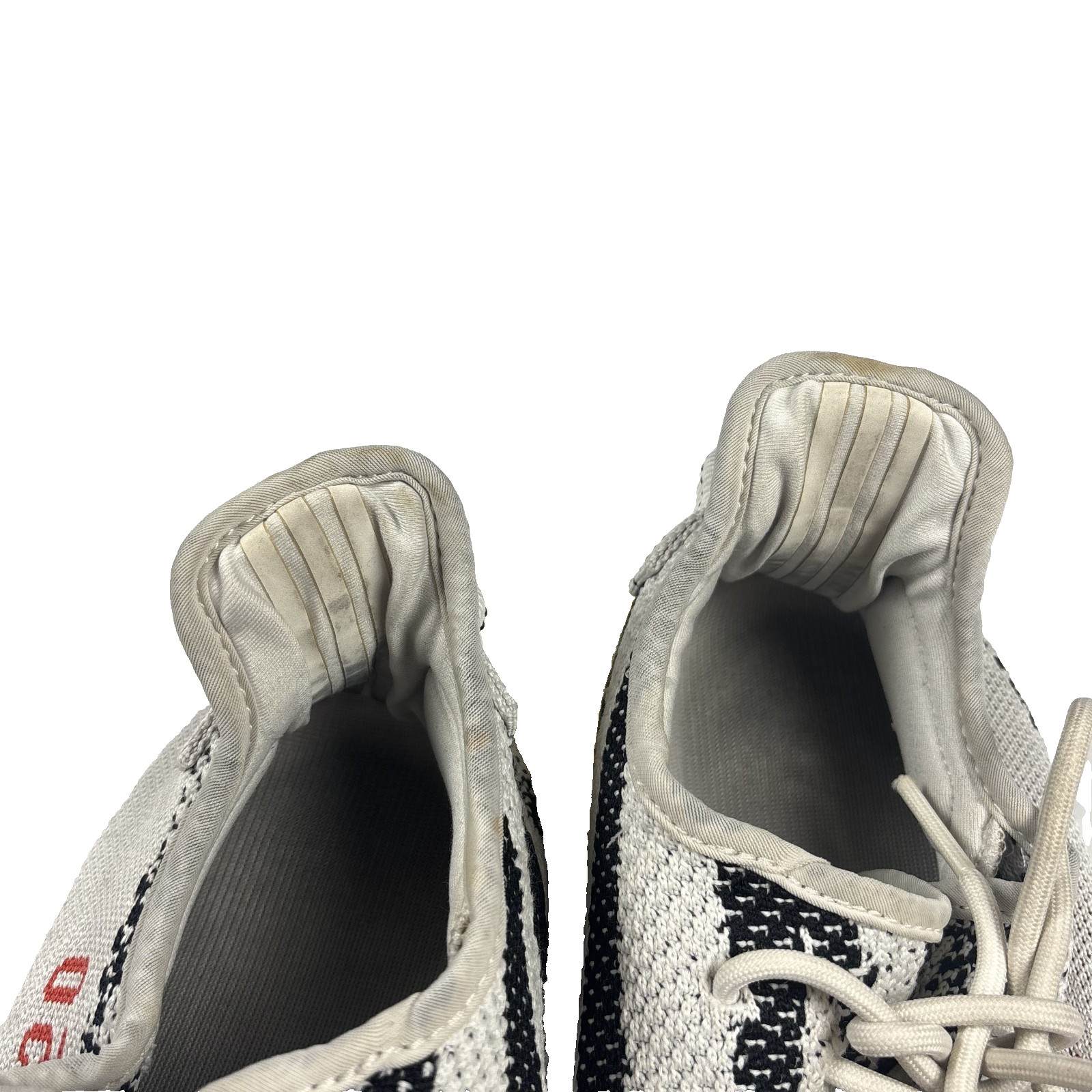 ADIDAS YEEZY BOOST 350 V2 ZEBRA MEN’S SNEAKERS WHITE/BLACK LOW TOP SIZE 13.5