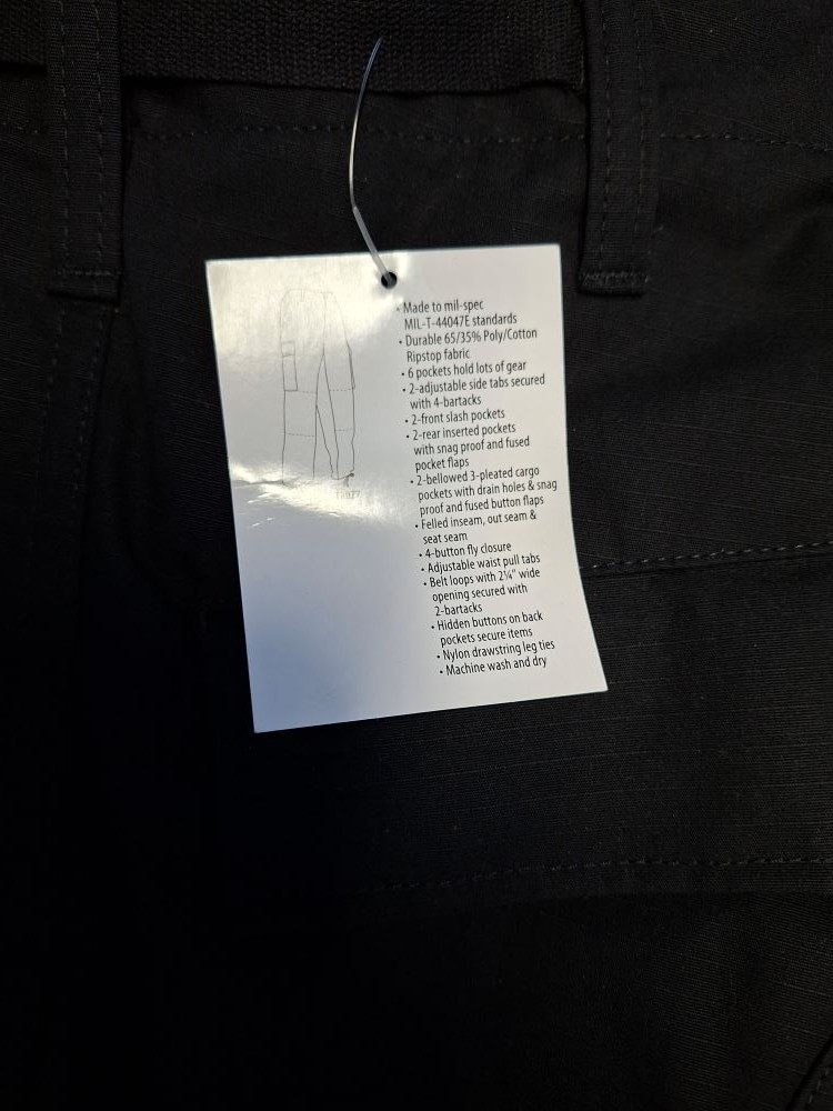 Galls 6 Pocket Poly/ Cotton Ripstop BDU Pants Milspec Police EMS Tactical Pants