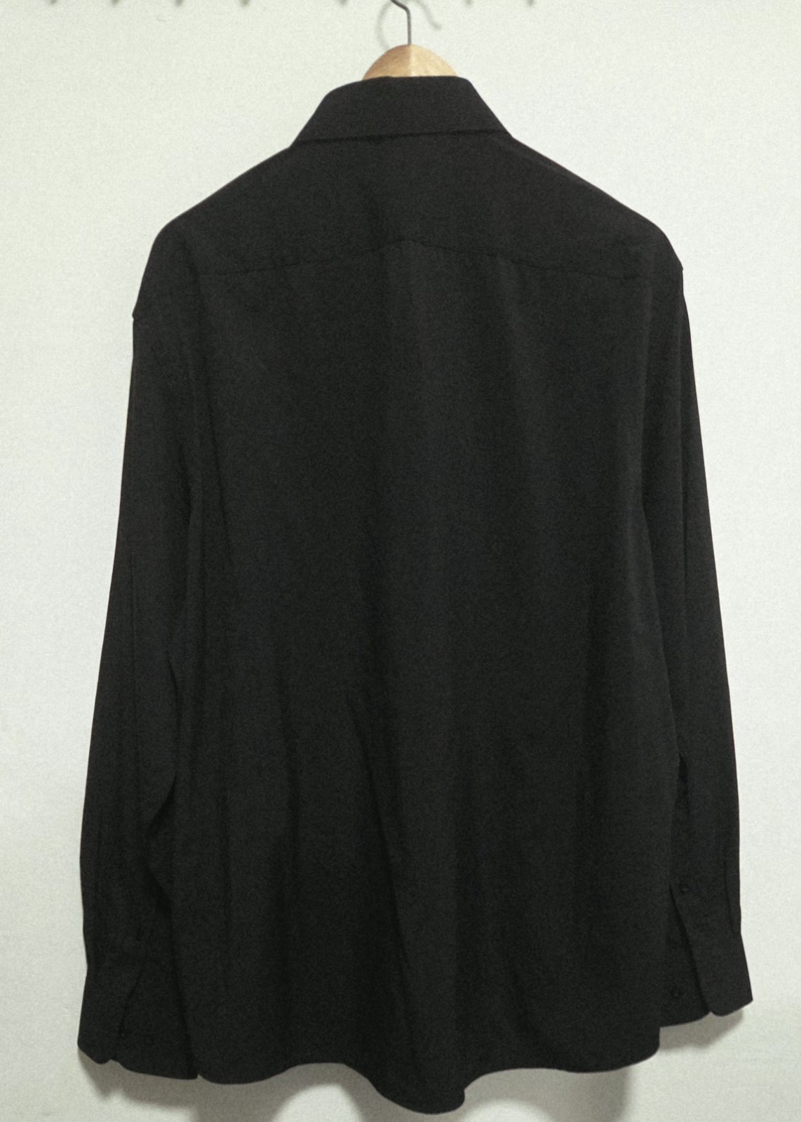 Nautica Slim Fit Performance Dress Shirt Stretch Black Solid XL 17-17 1/2 34/35.