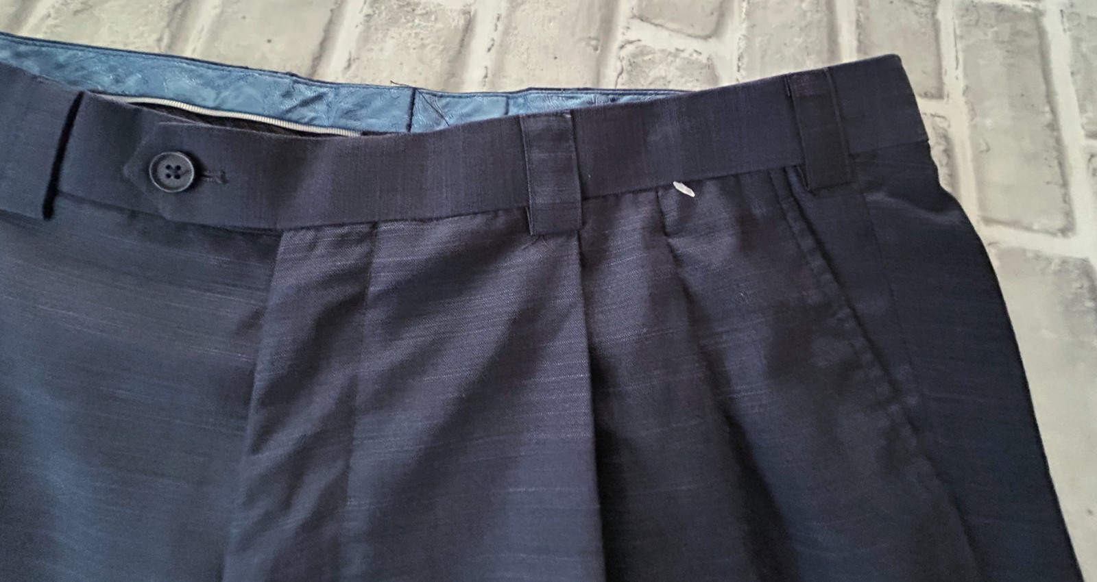 Steve Harvey Celebrity Edition 2 Pc Suit Jacket & Pants 48L /40X32 Dark Blue