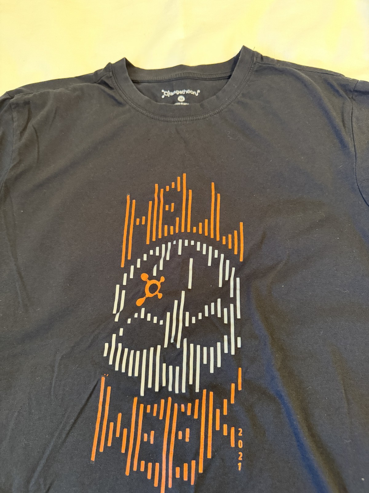 Orangetheory Hell Week T Shirt 2021 Men’s M Black Reflective Skull Logo